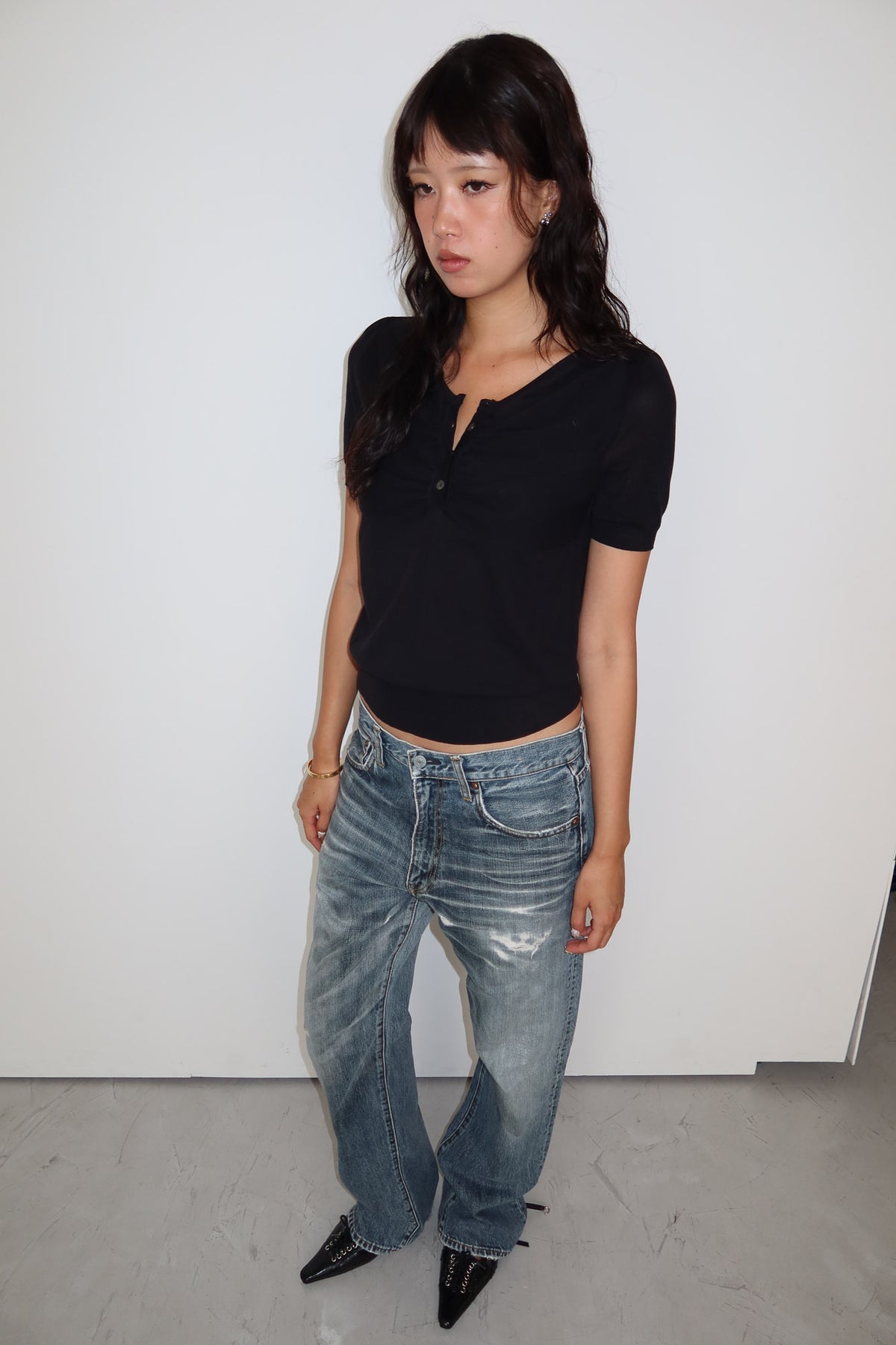 viktor & rolf | ruched button up