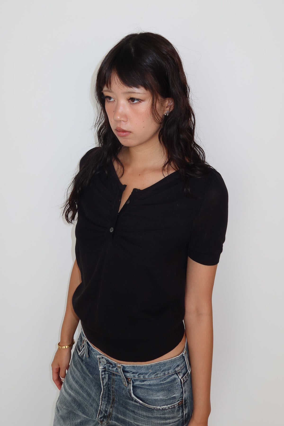 viktor & rolf | ruched button up