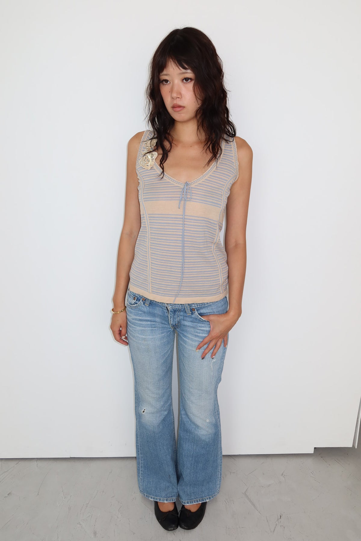 appartamento 50 | striped flower top