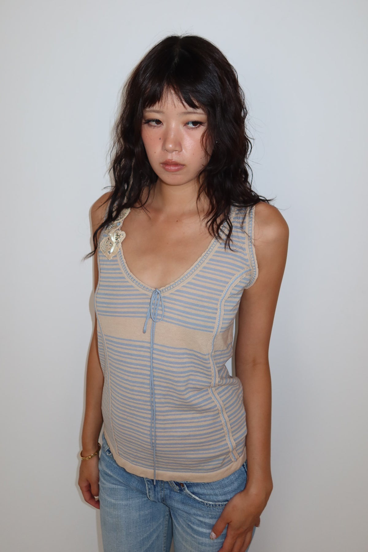 appartamento 50 | striped flower top