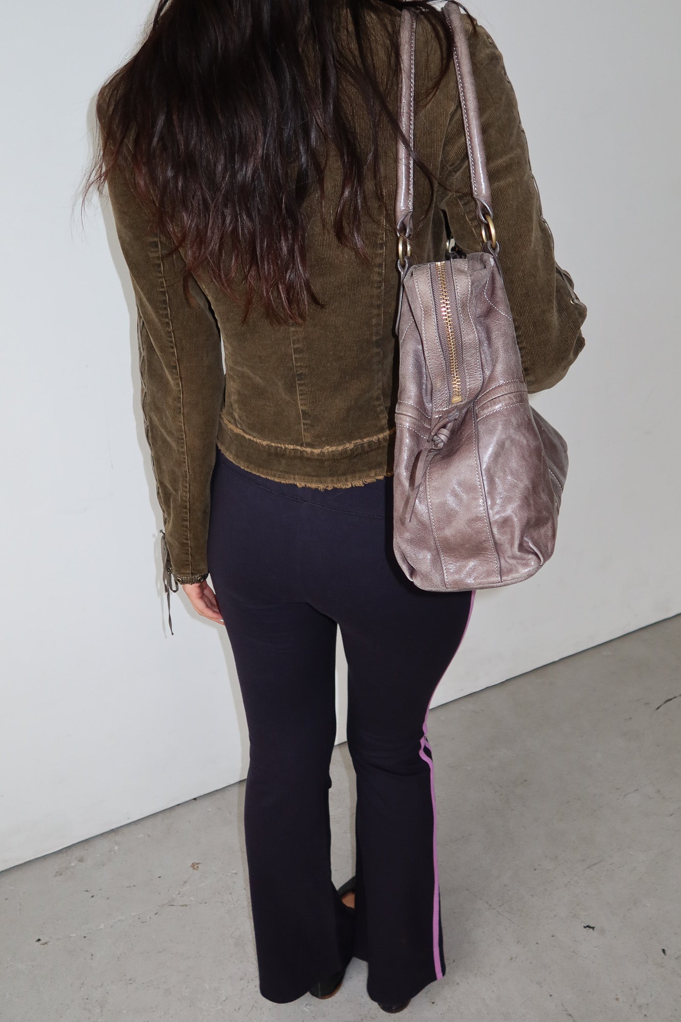 leather bowling bag