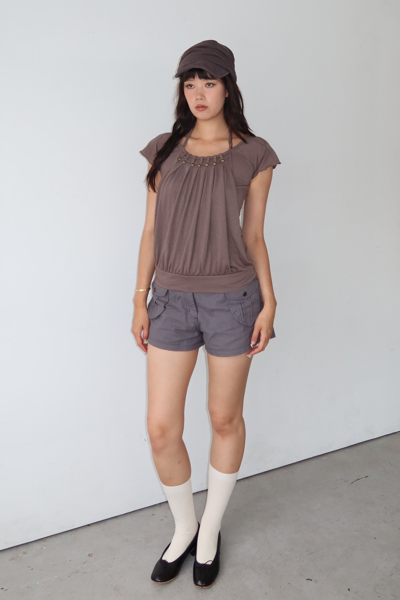 drapey halter top