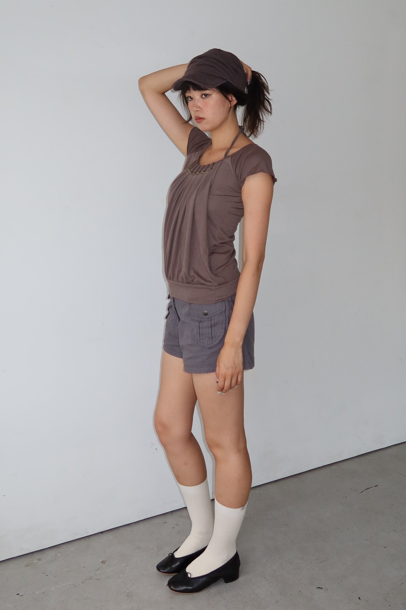 drapey halter top