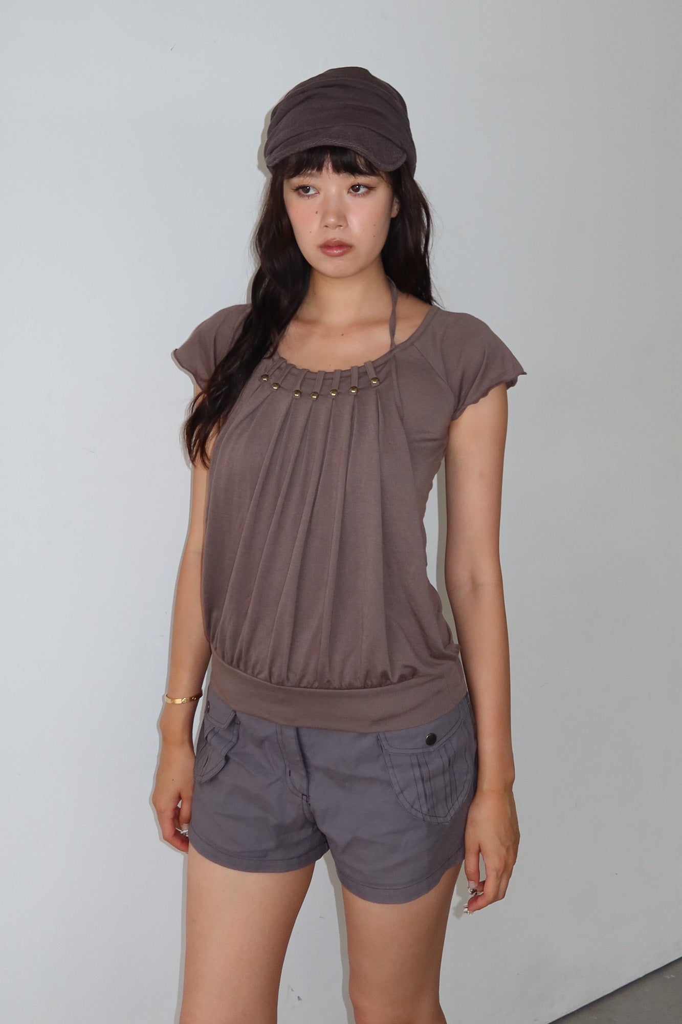 drapey halter top