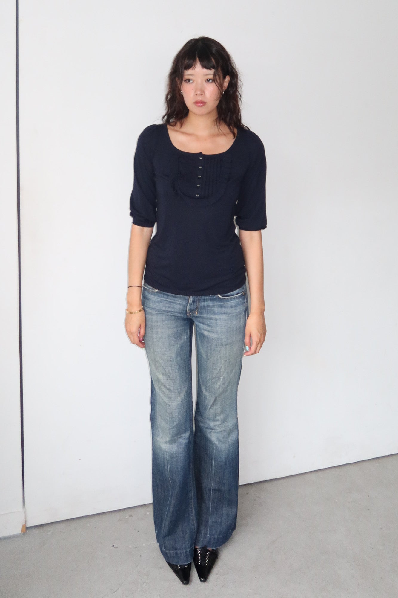burberry blue label | 3/4 sleeve top