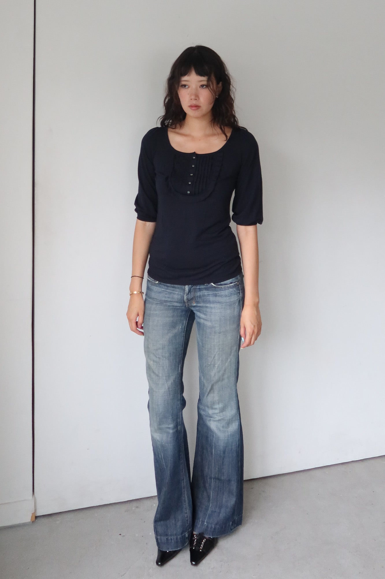 burberry blue label | 3/4 sleeve top