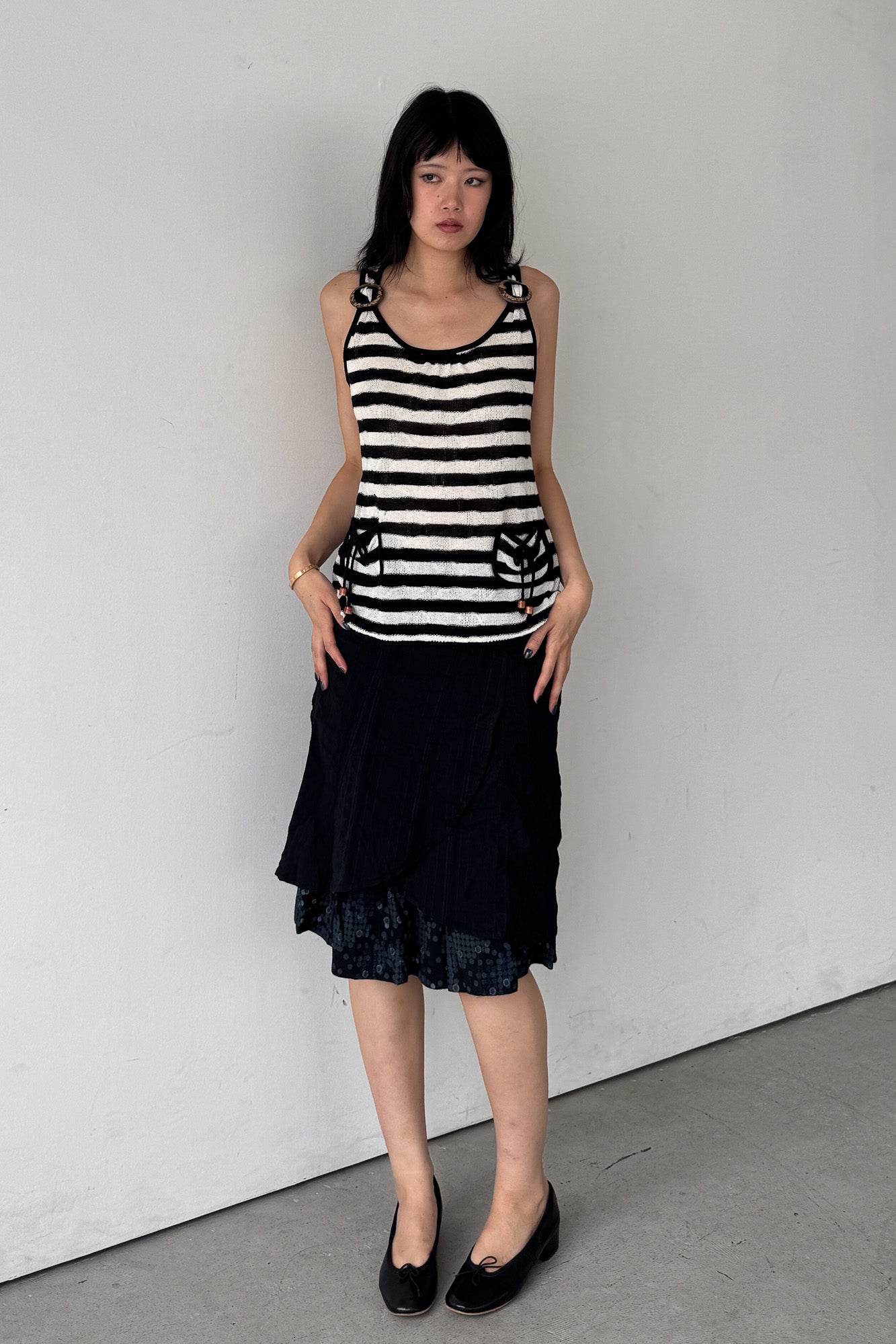 layered pocket skirt
