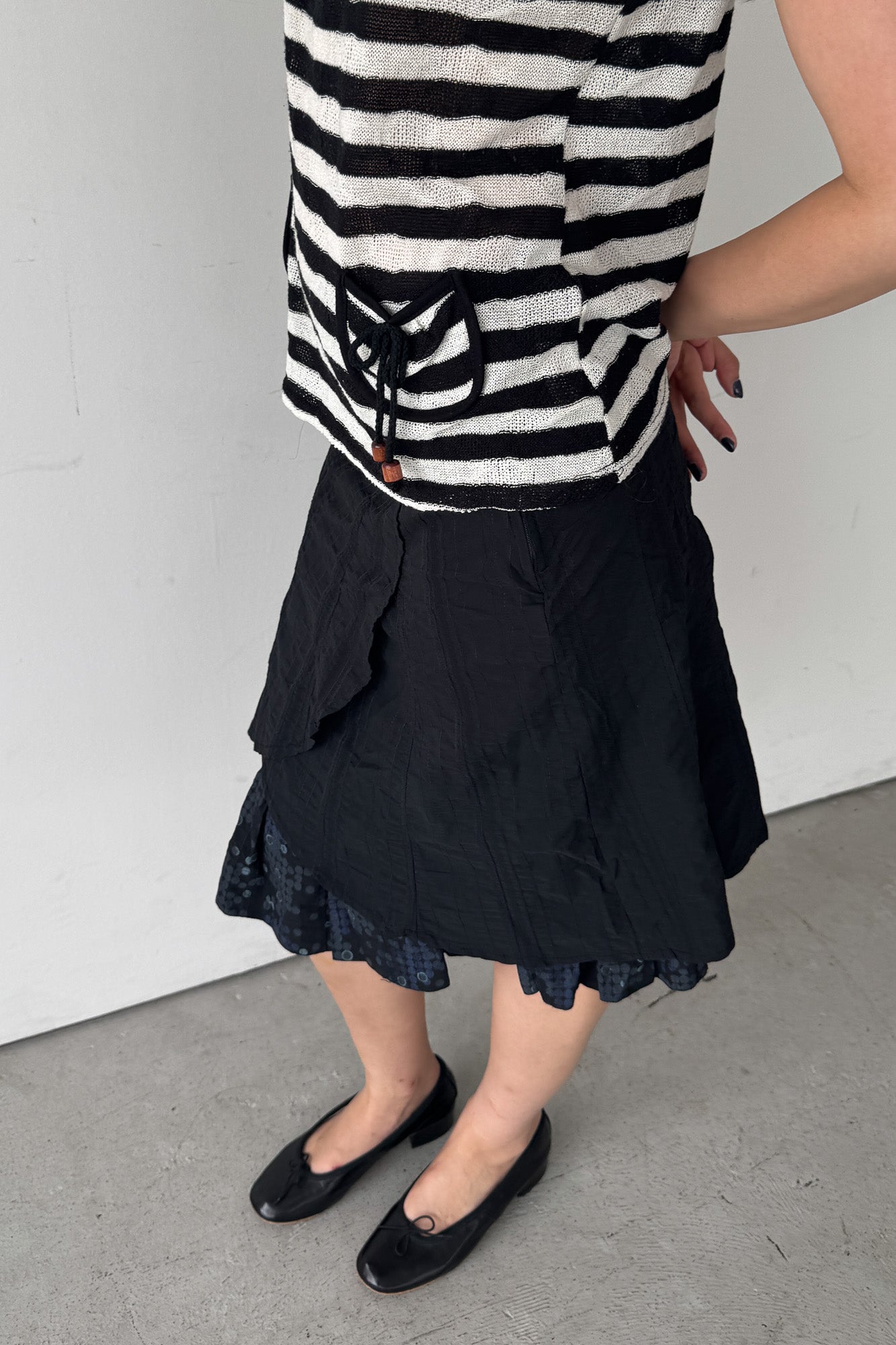 layered pocket skirt