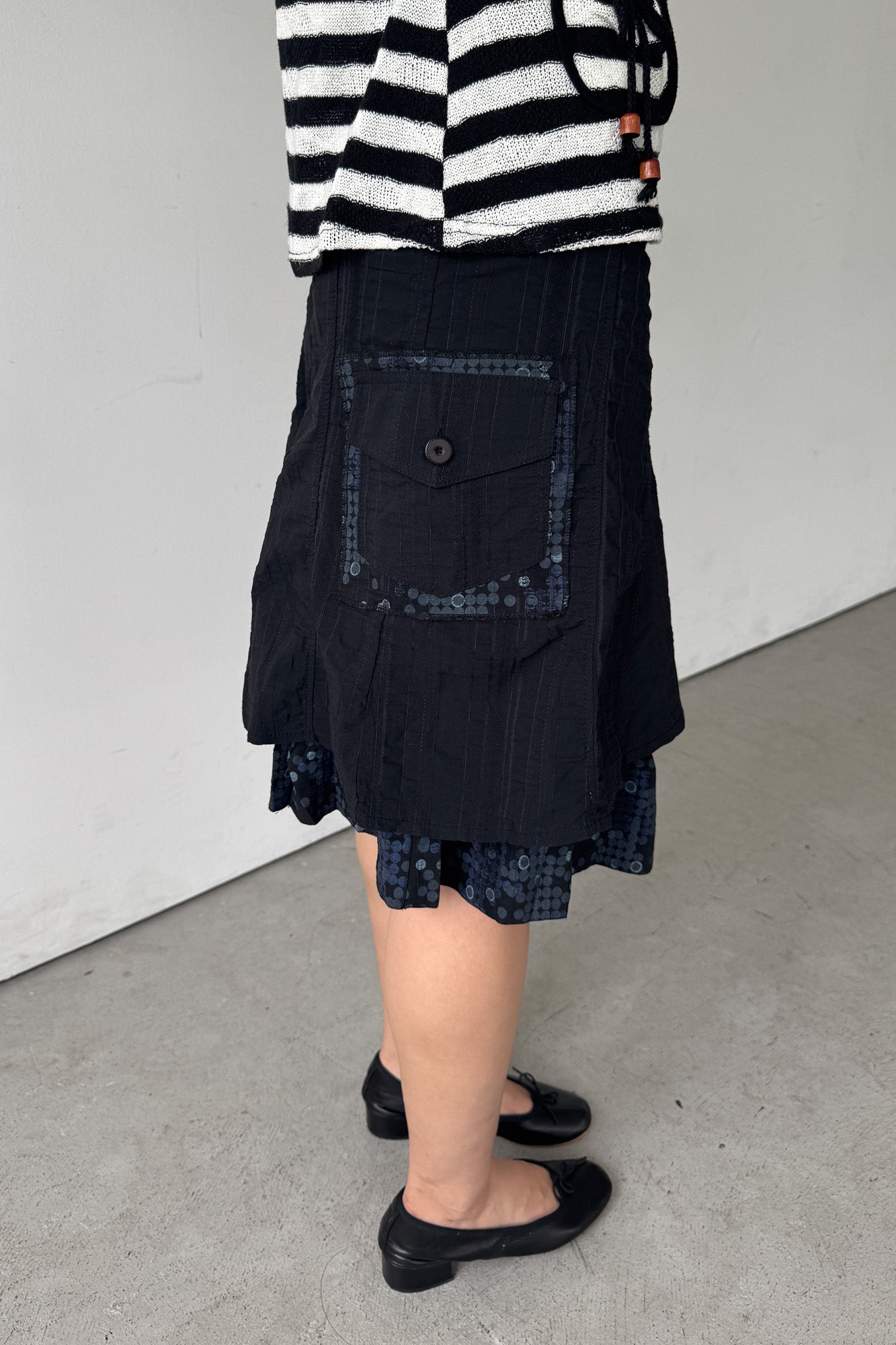 layered pocket skirt