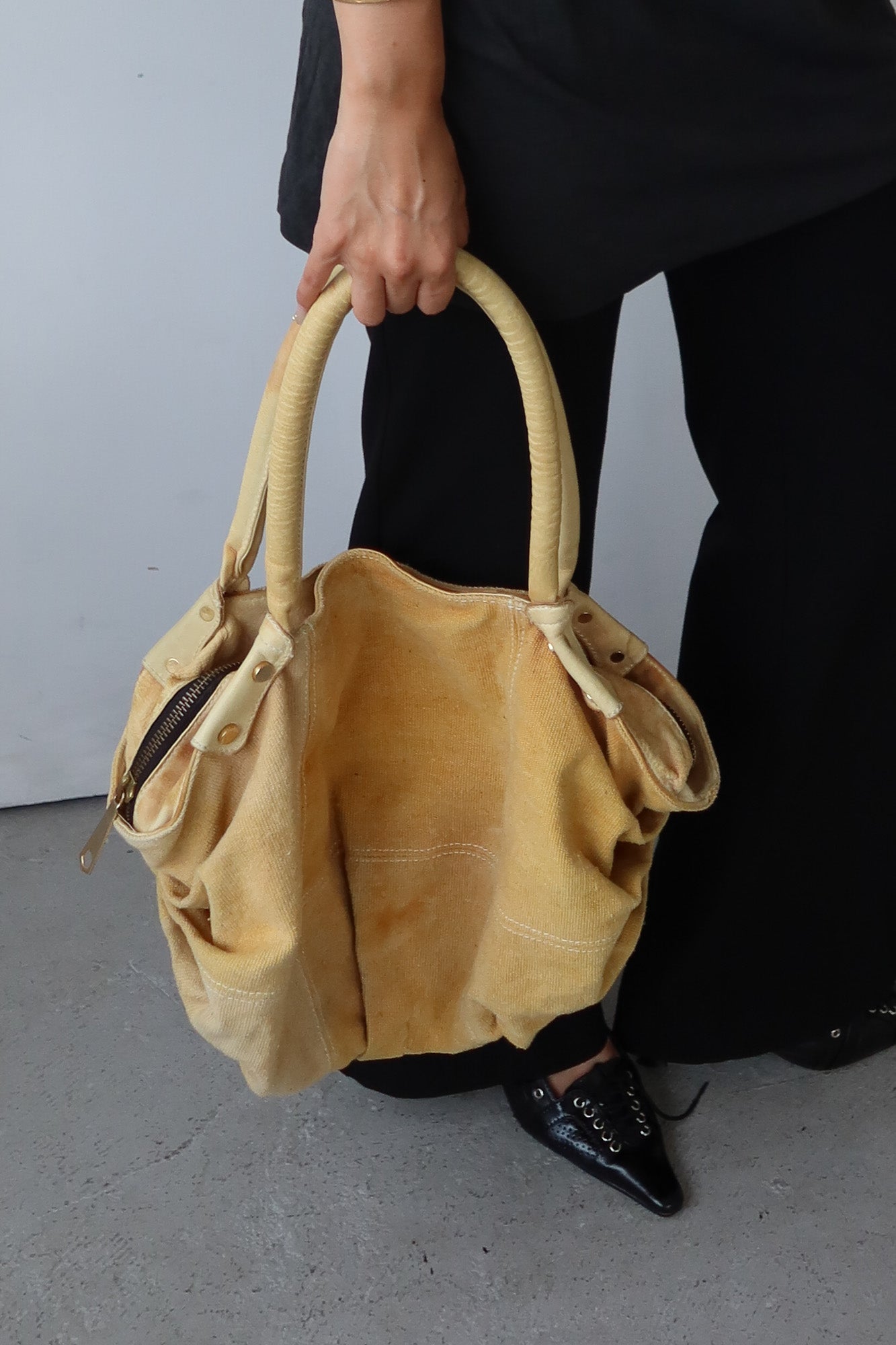 collection privée | canvas & leather bag