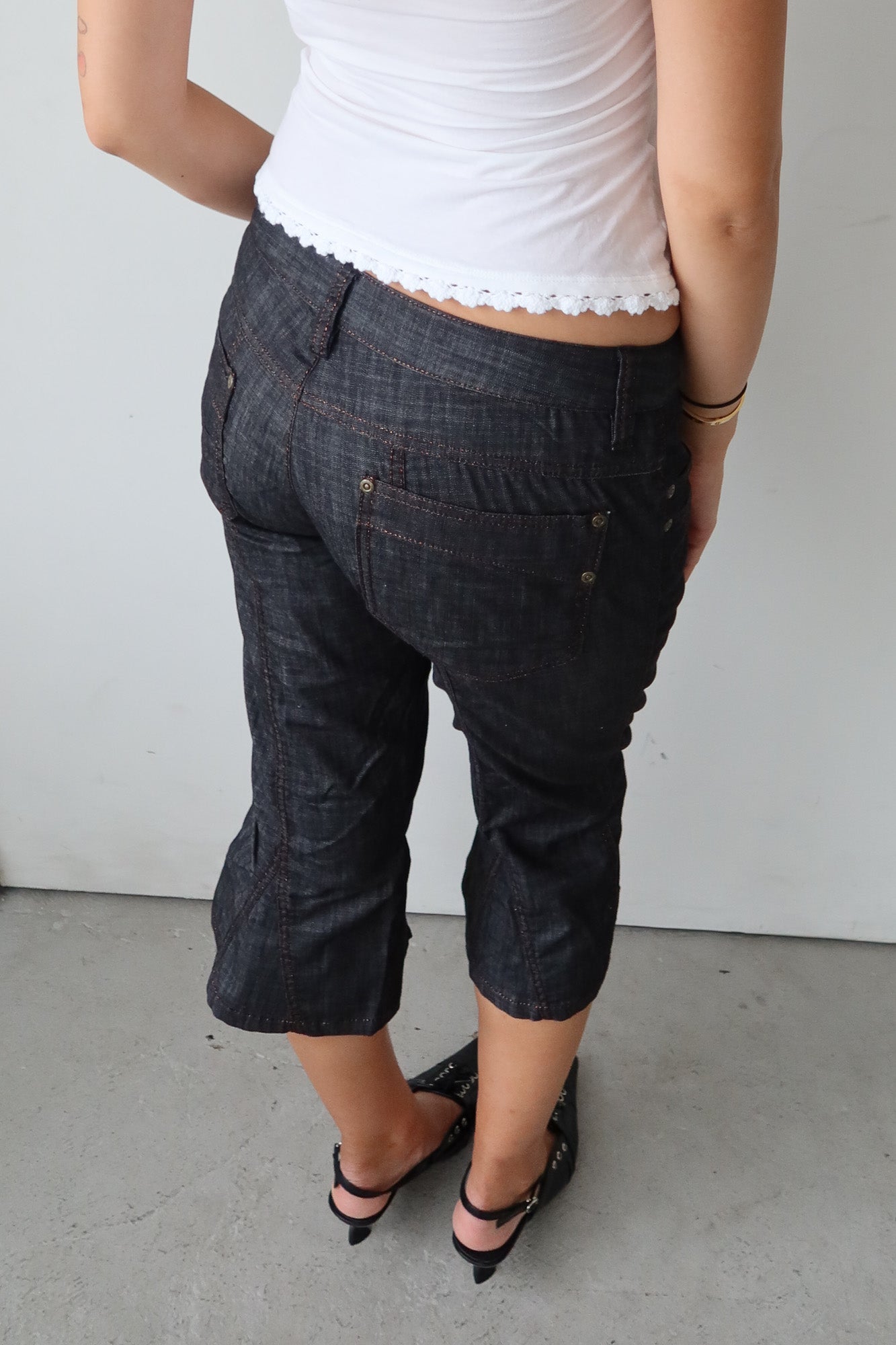 ruched capris