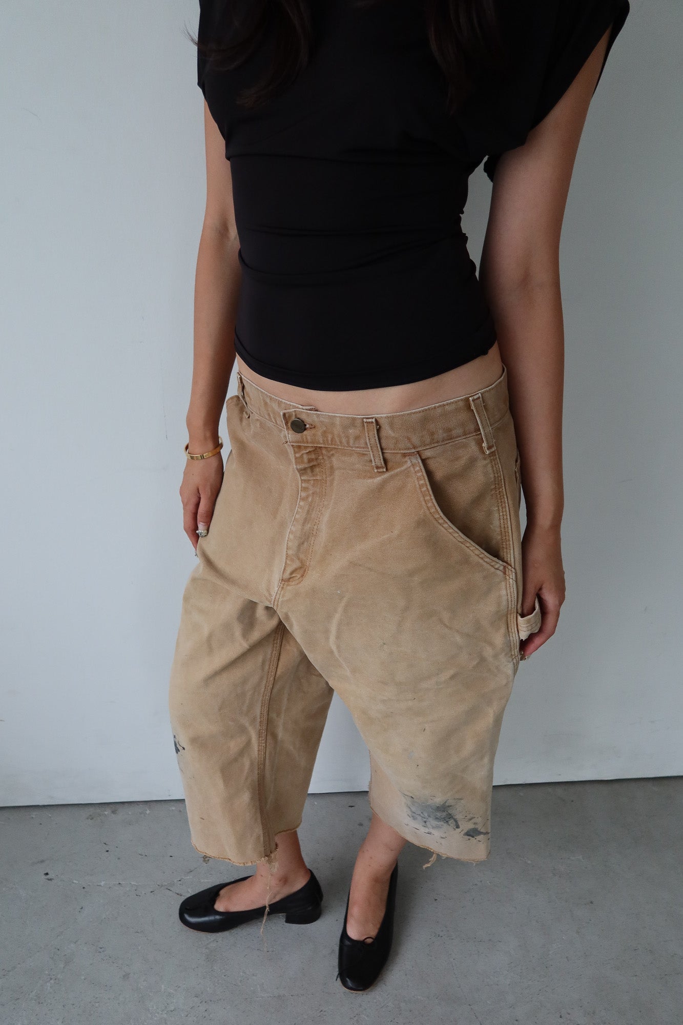 carhartt | paint splatter cargo capris
