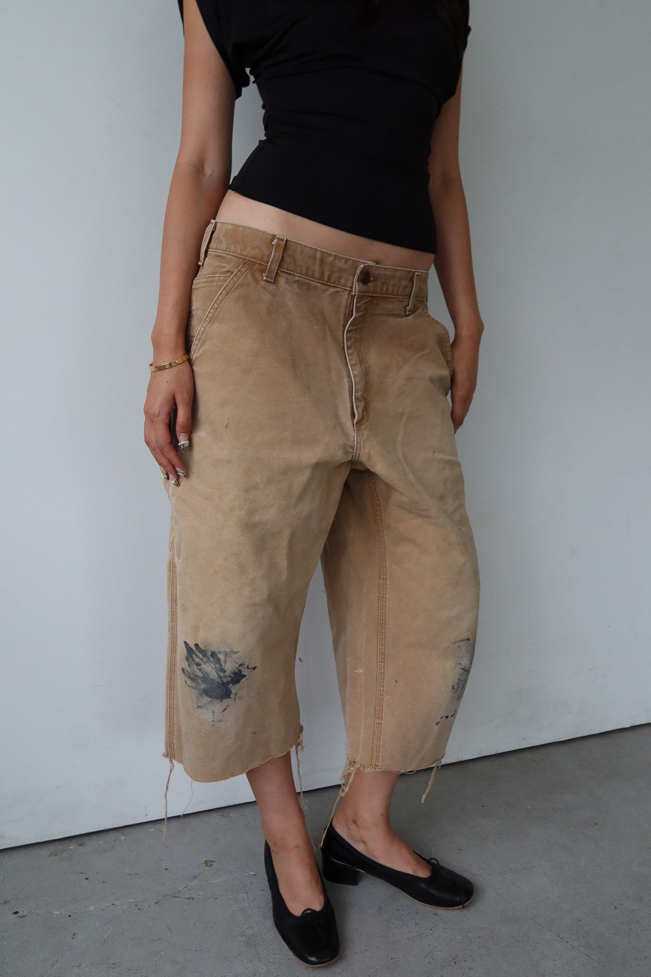 carhartt | paint splatter cargo capris