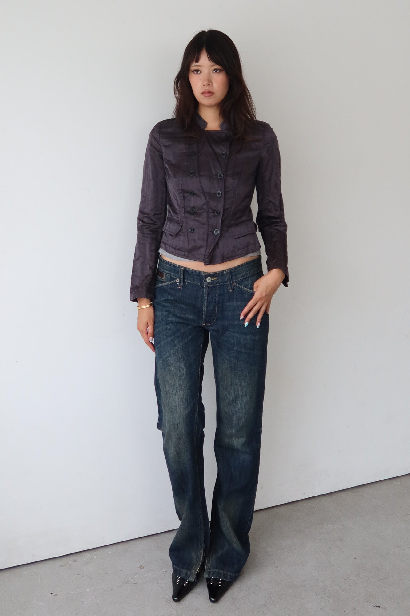 see by chloé | plum military jacket