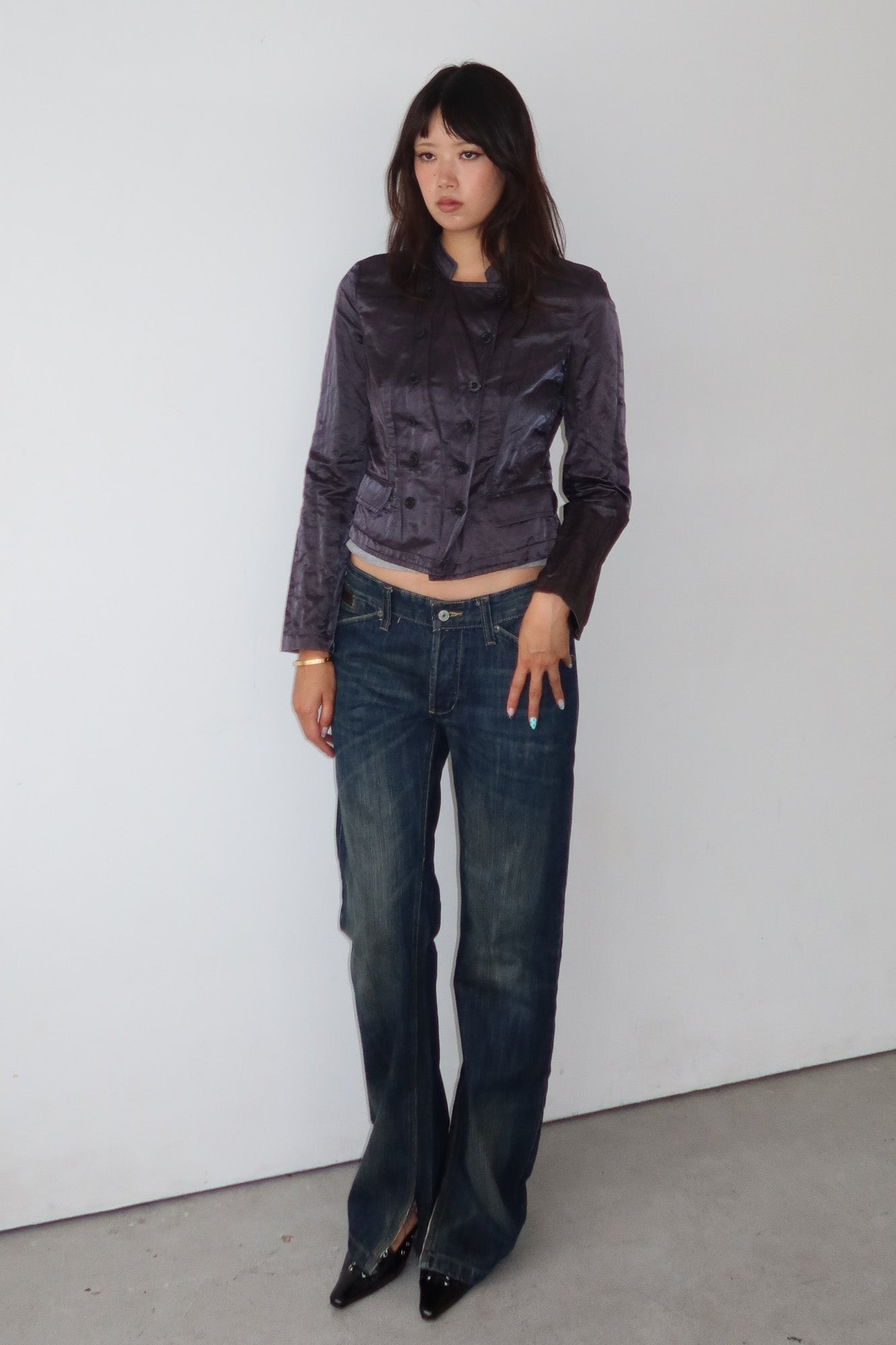 see by chloé | plum military jacket