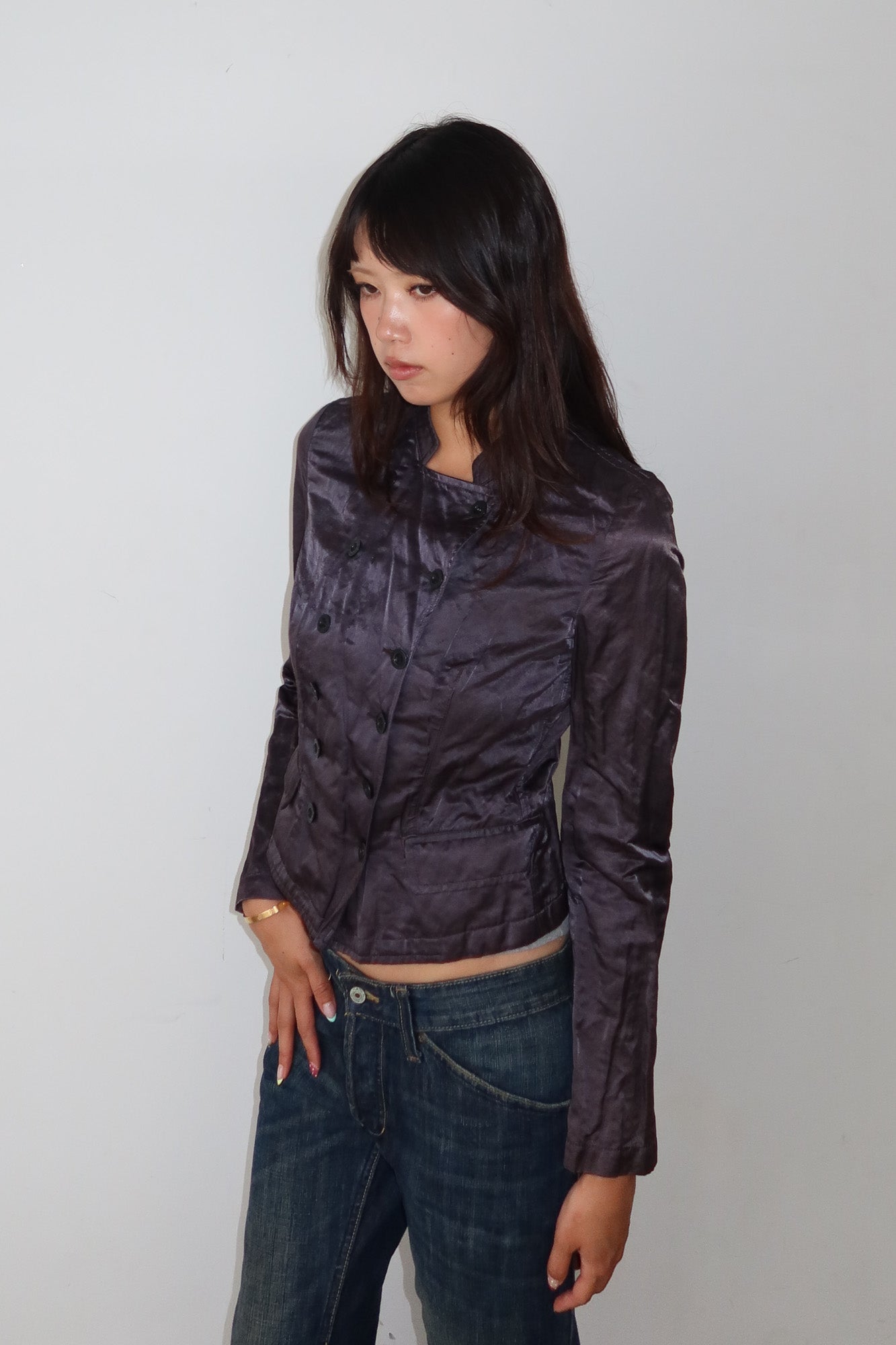 see by chloé | plum military jacket