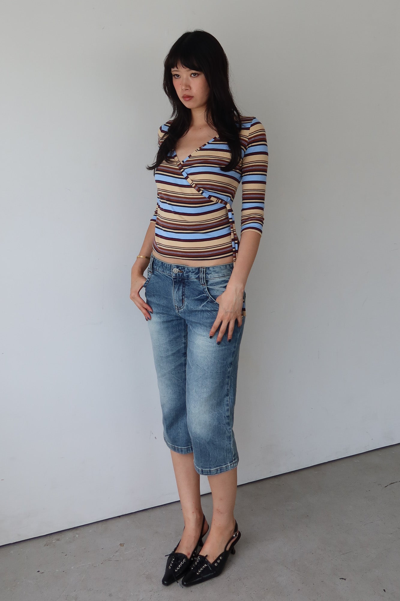 keita maruyama | multicolour wrap top