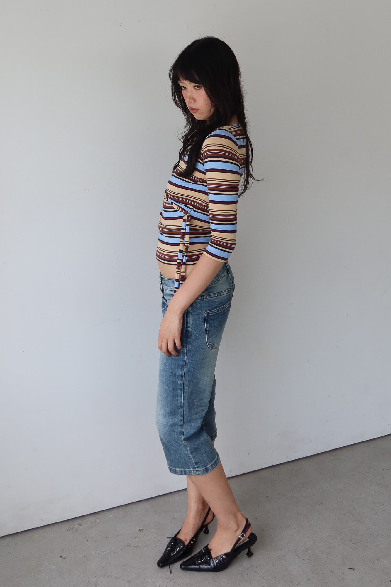 keita maruyama | multicolour wrap top