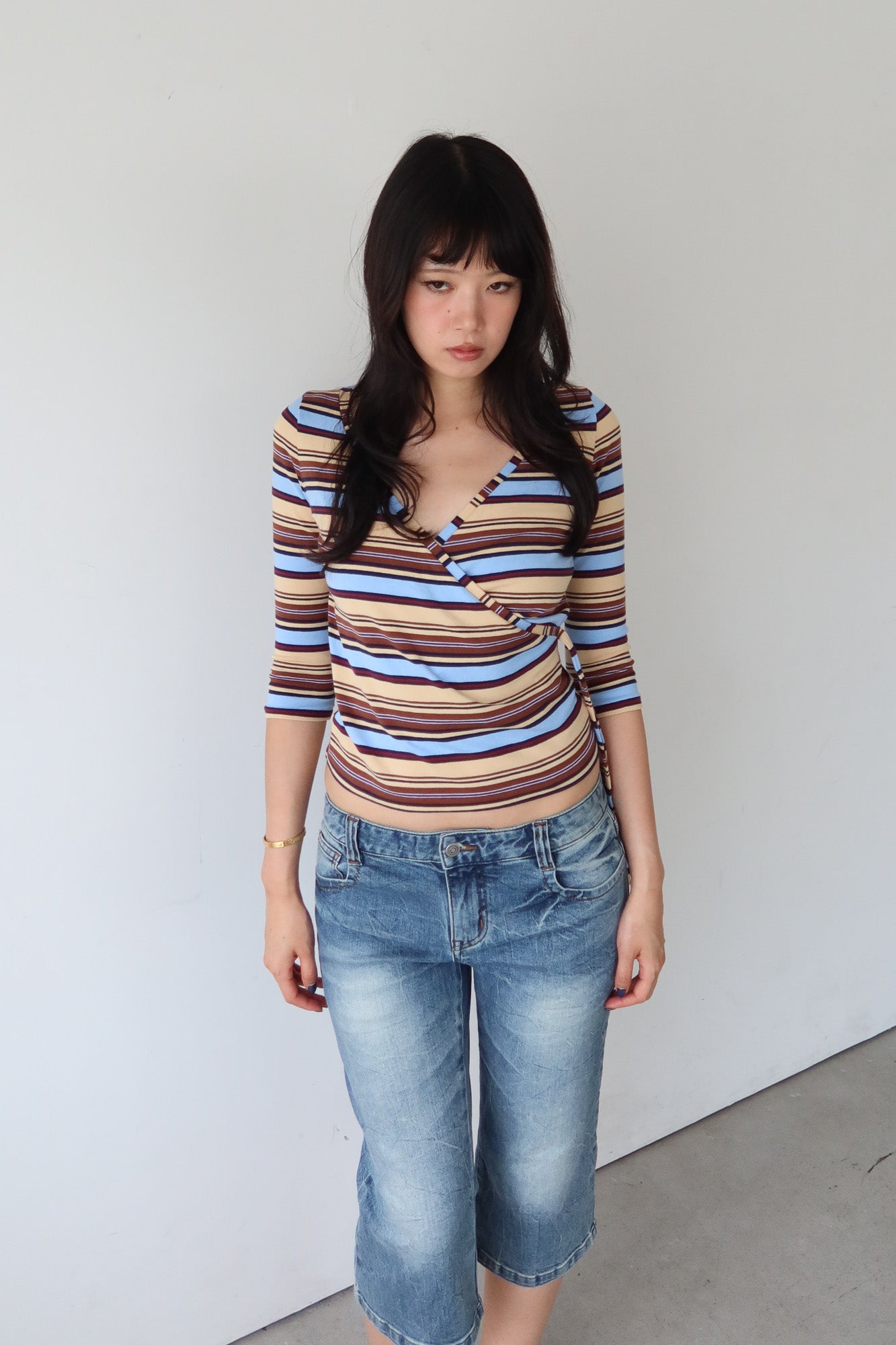 keita maruyama | multicolour wrap top