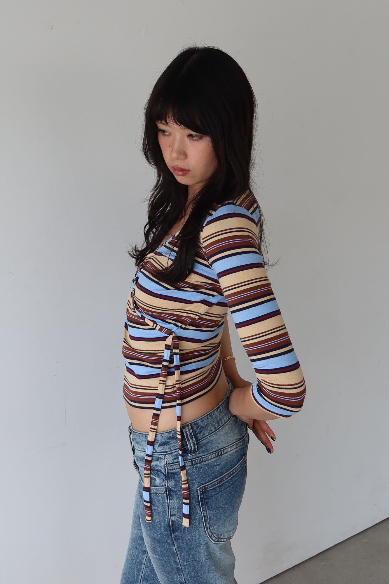 keita maruyama | multicolour wrap top