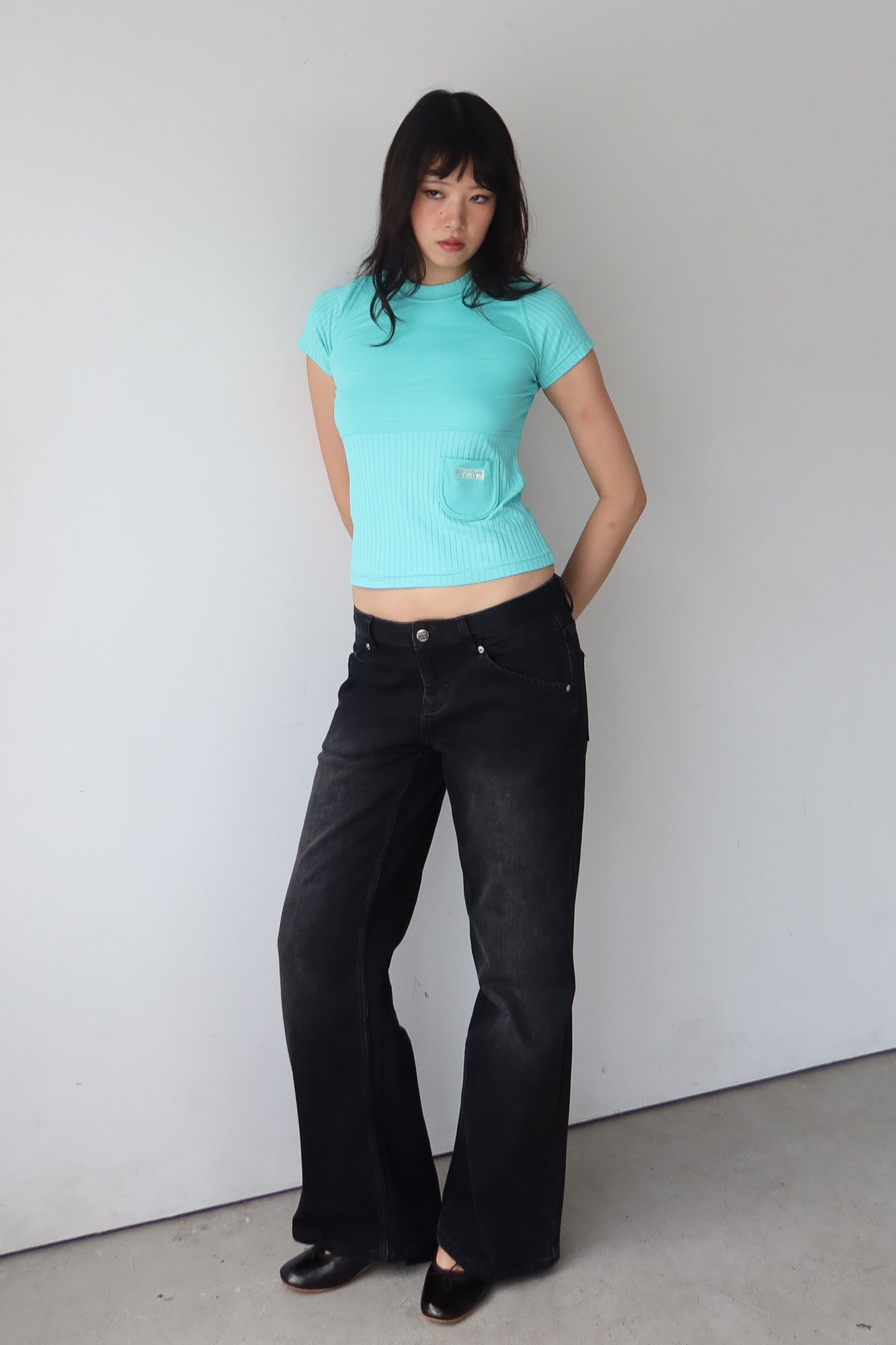 cop copine | turquoise top