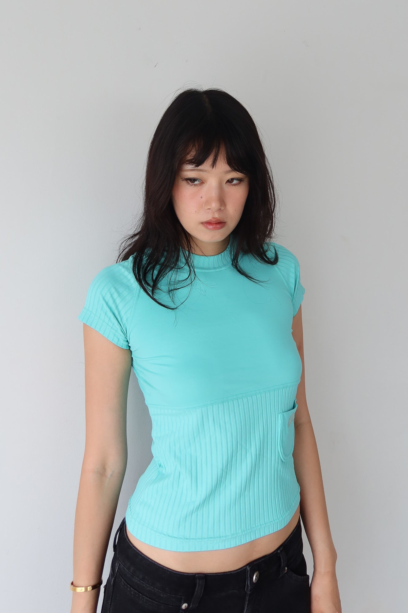 cop copine | turquoise top