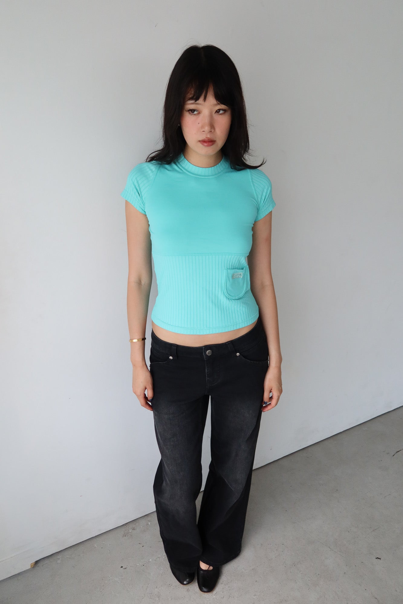 cop copine | turquoise top