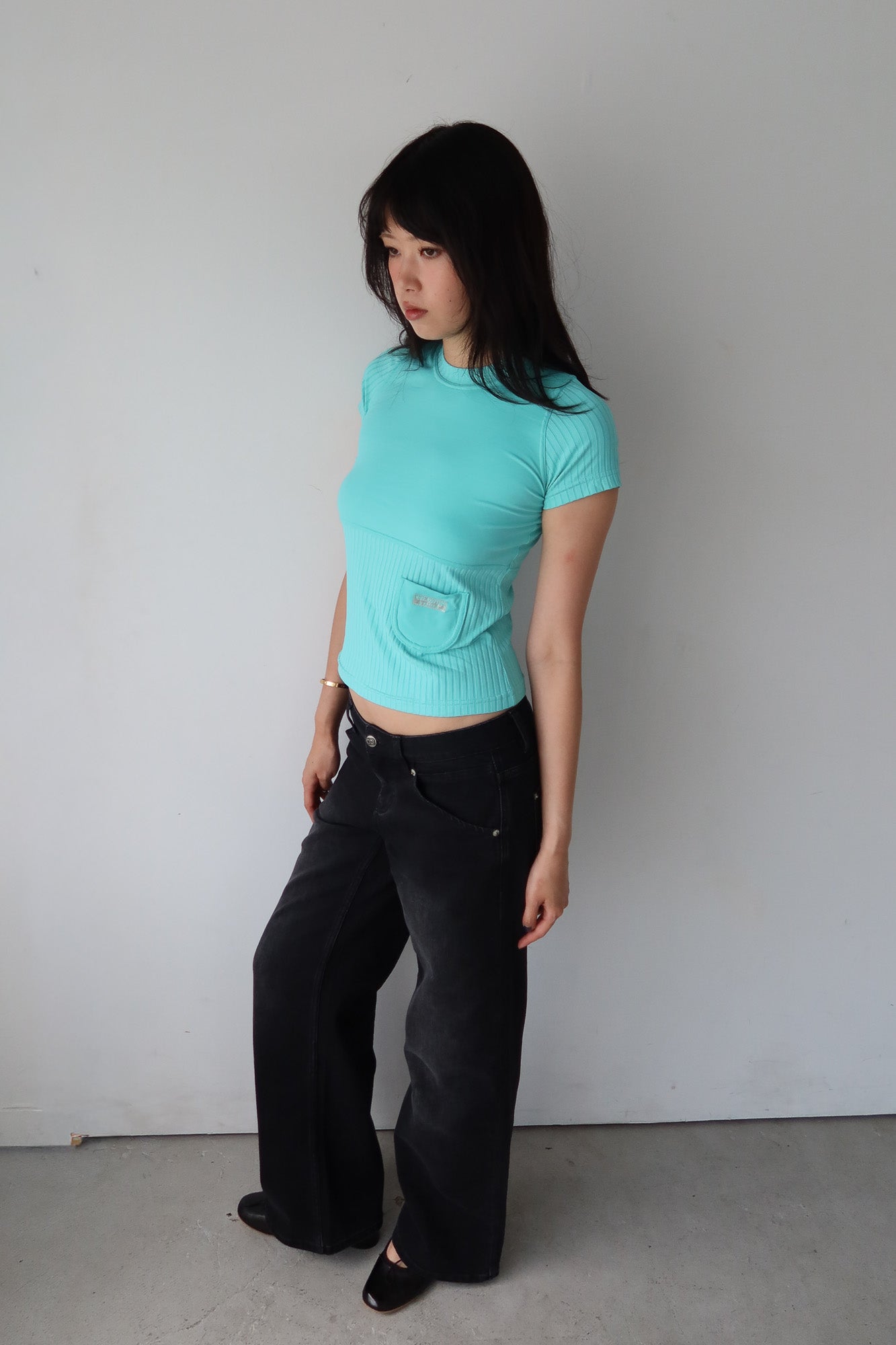cop copine | turquoise top