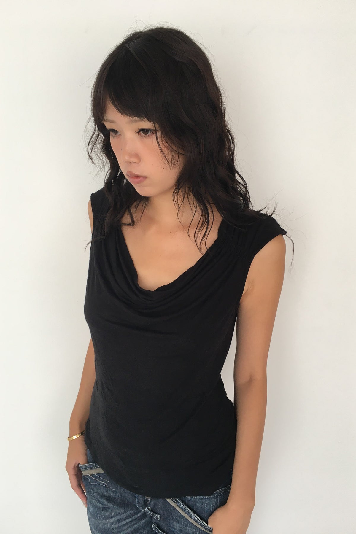 cowl neck top