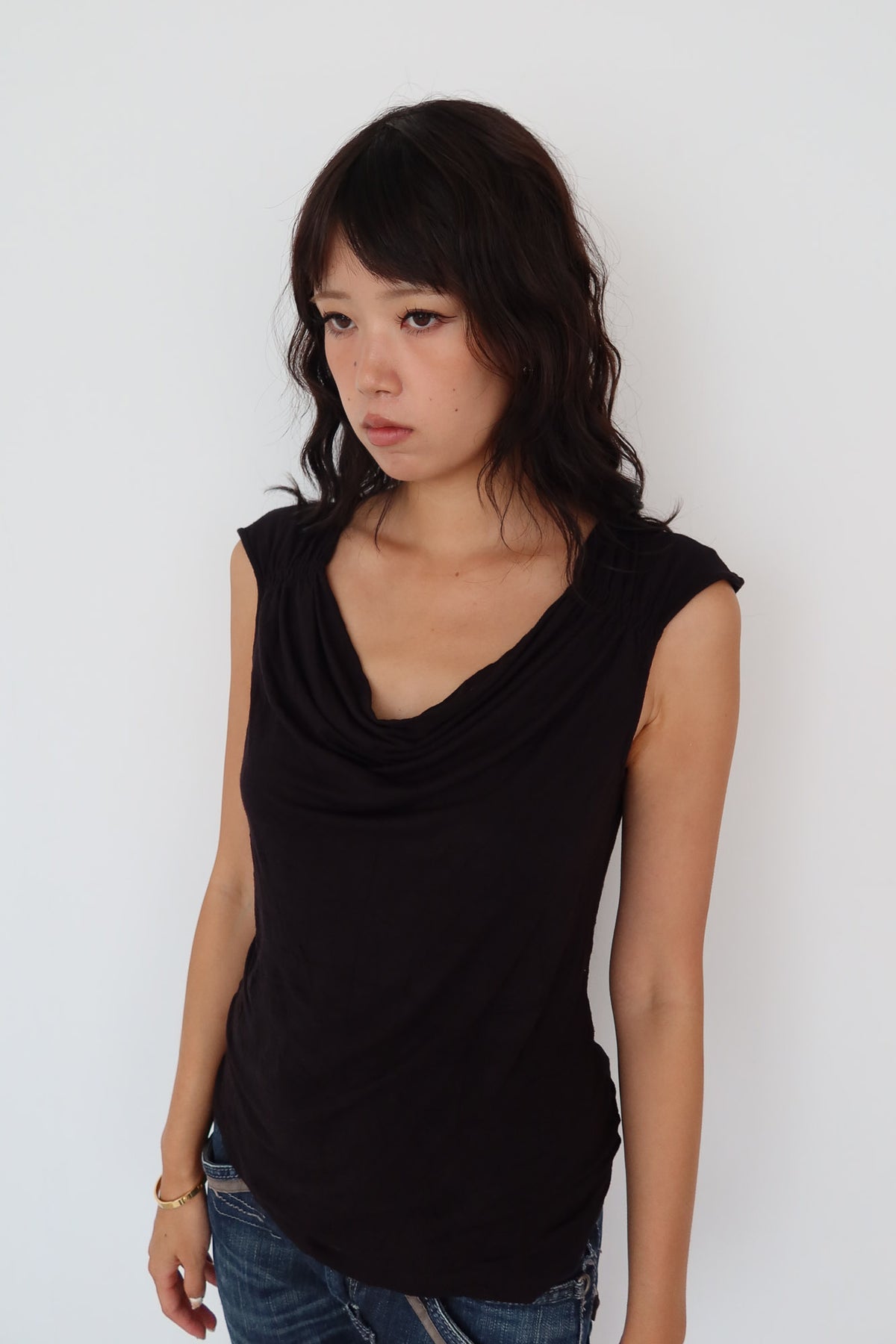 cowl neck top
