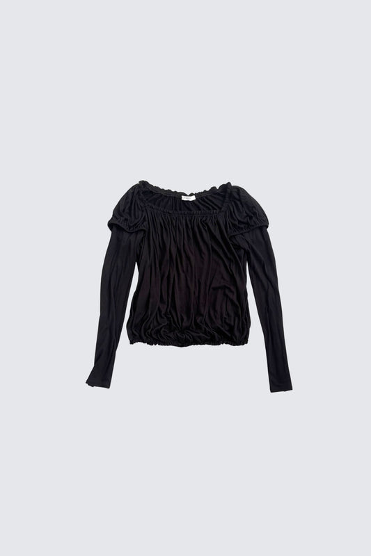 givenchy | slouchy off-shoulder layered top
