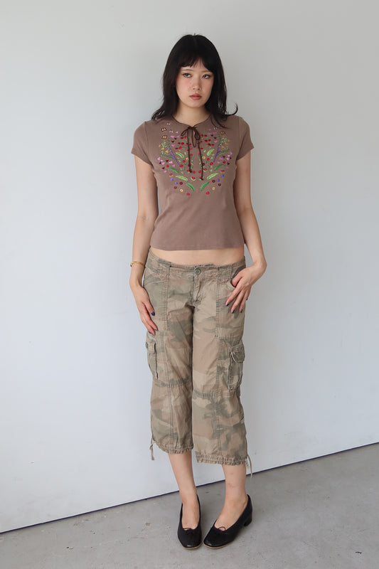 sonia rykiel | flower tie-up top