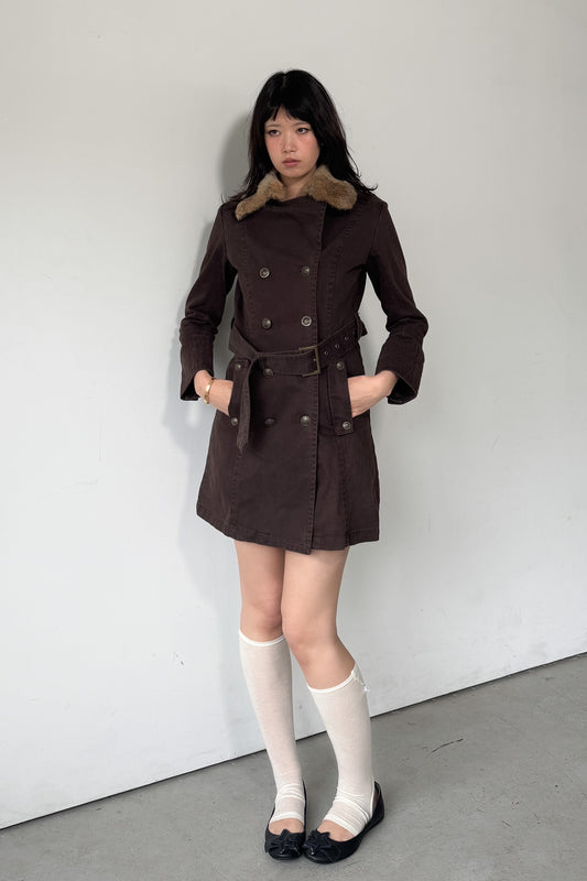 fur collar coat