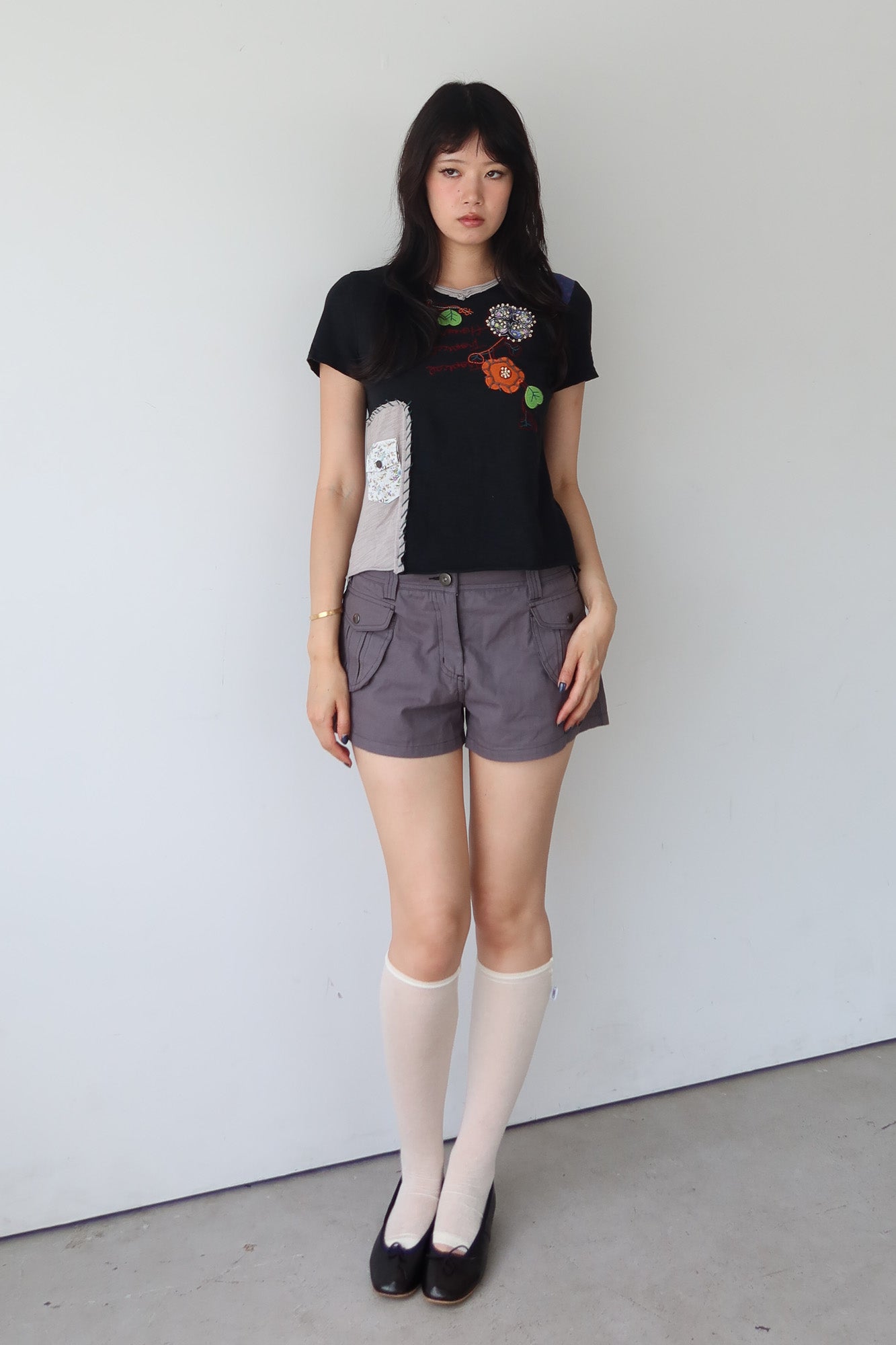 flower patchwork top