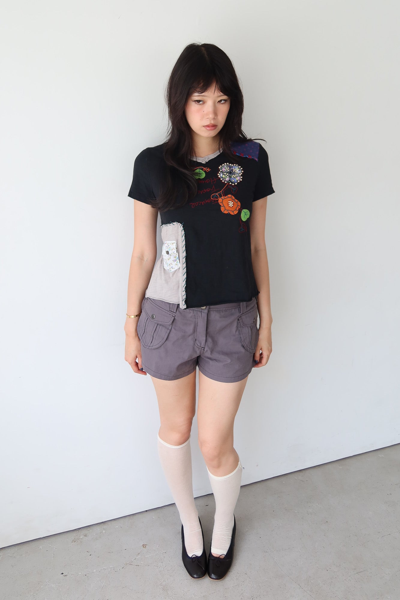 flower patchwork top