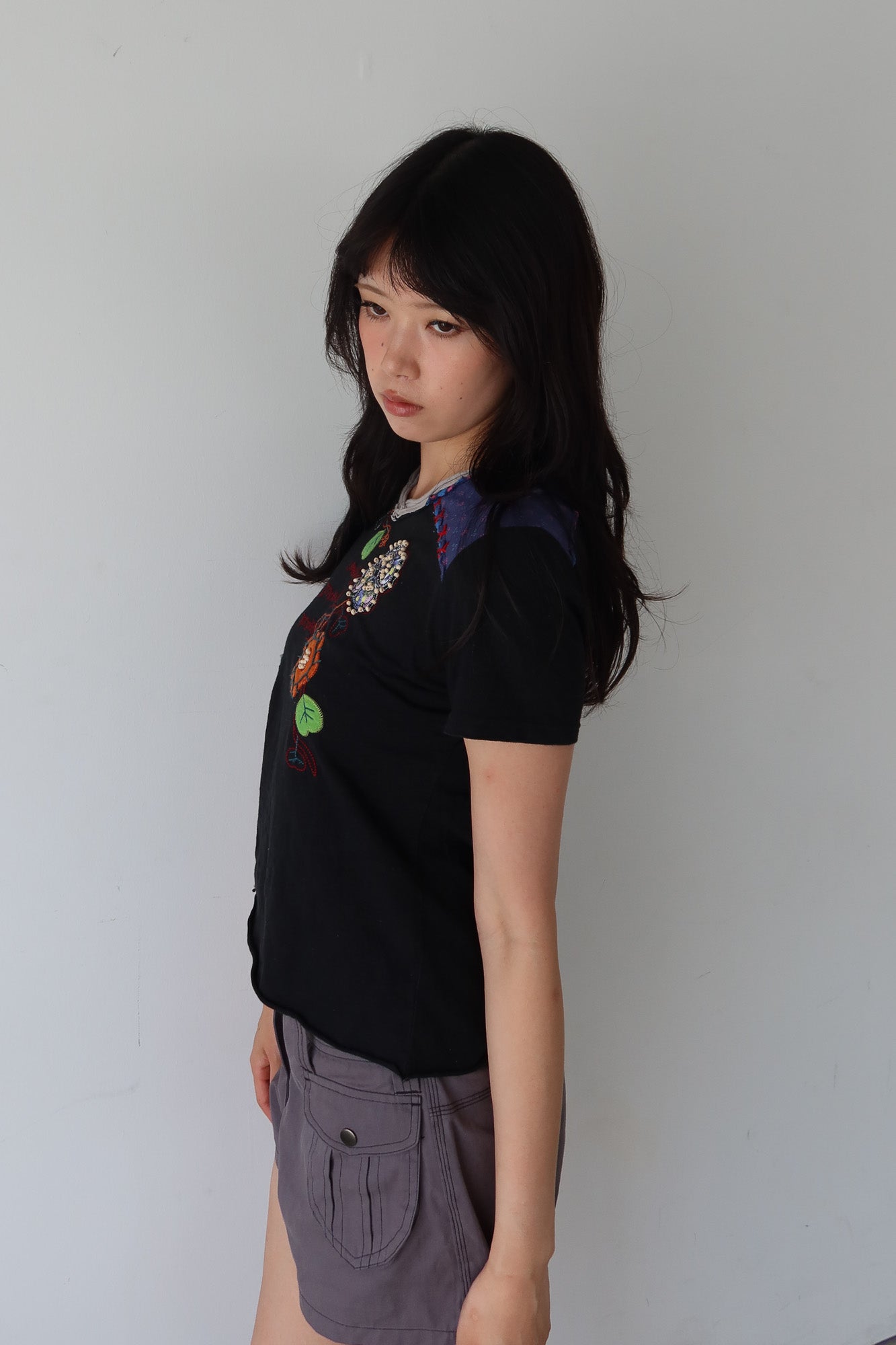 flower patchwork top