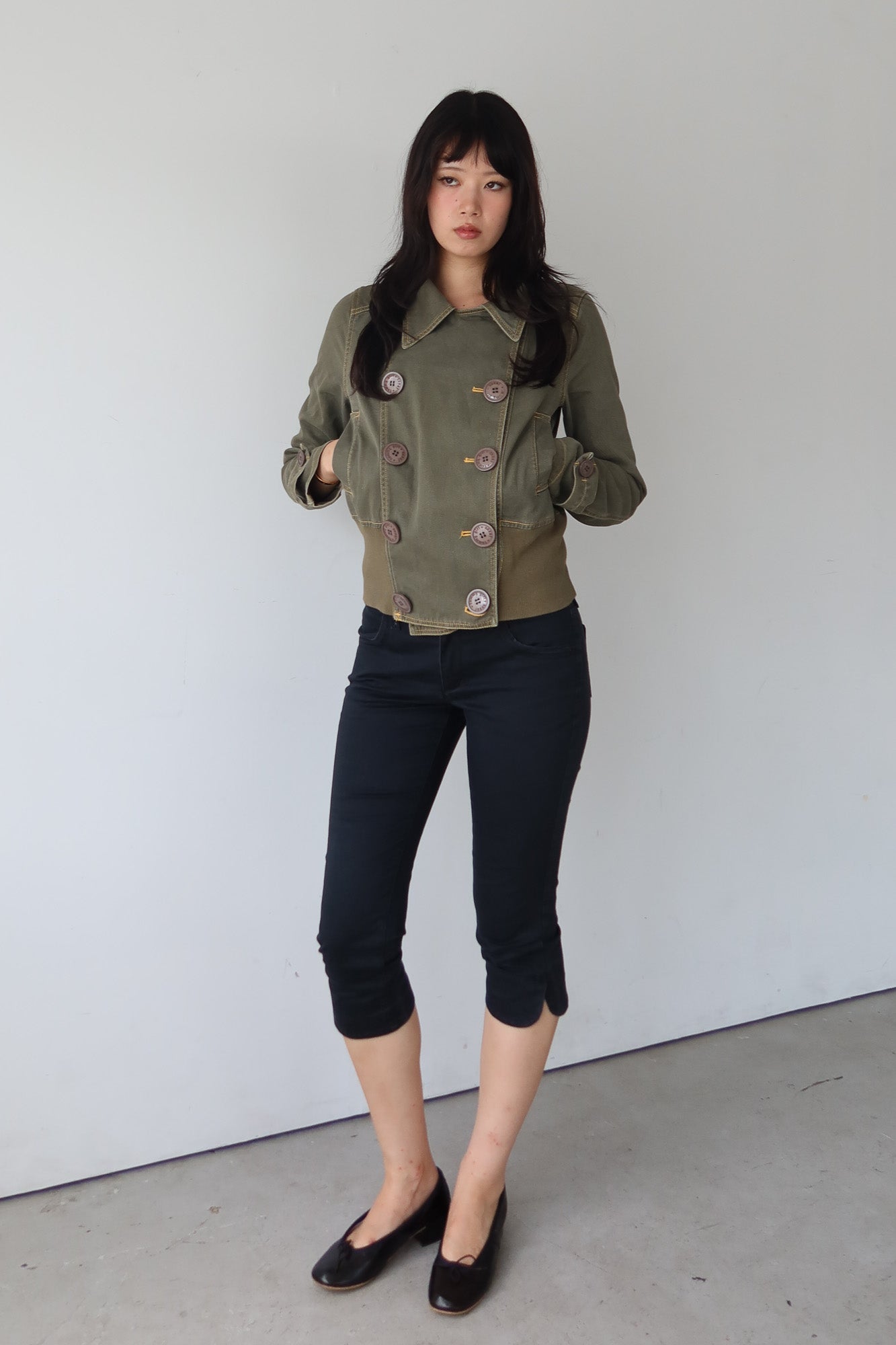 tommy girl | khaki military jacket