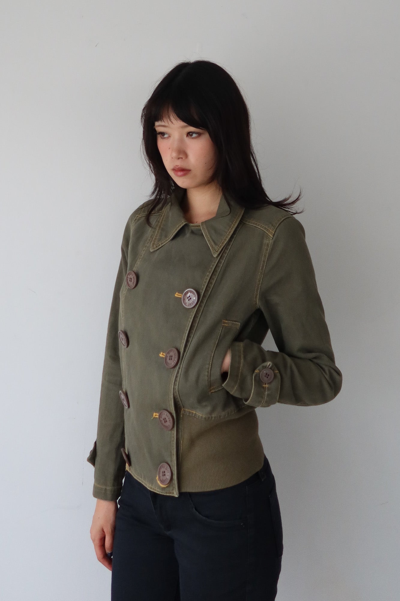 tommy girl | khaki military jacket