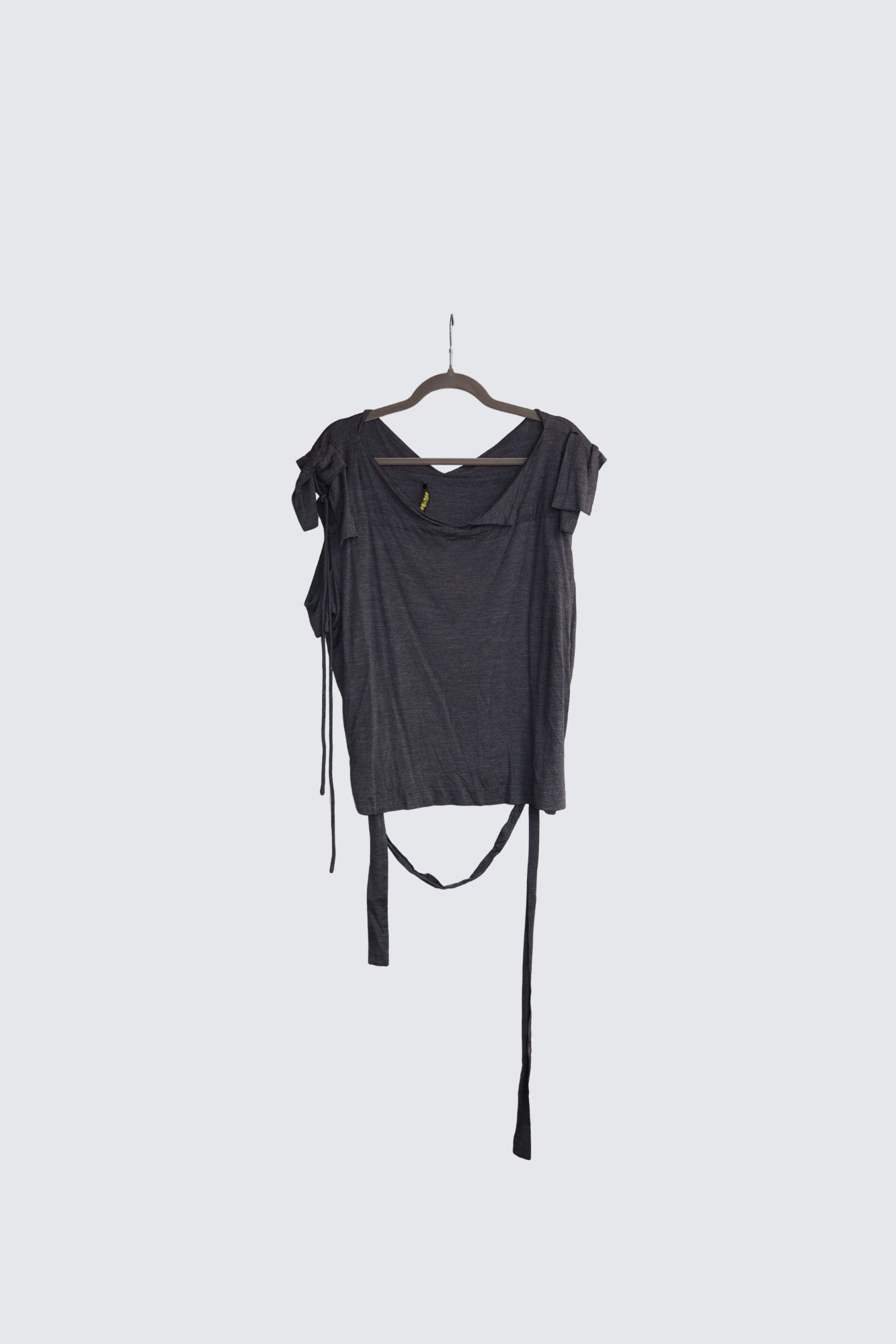 capucci | silk draped tie-up top
