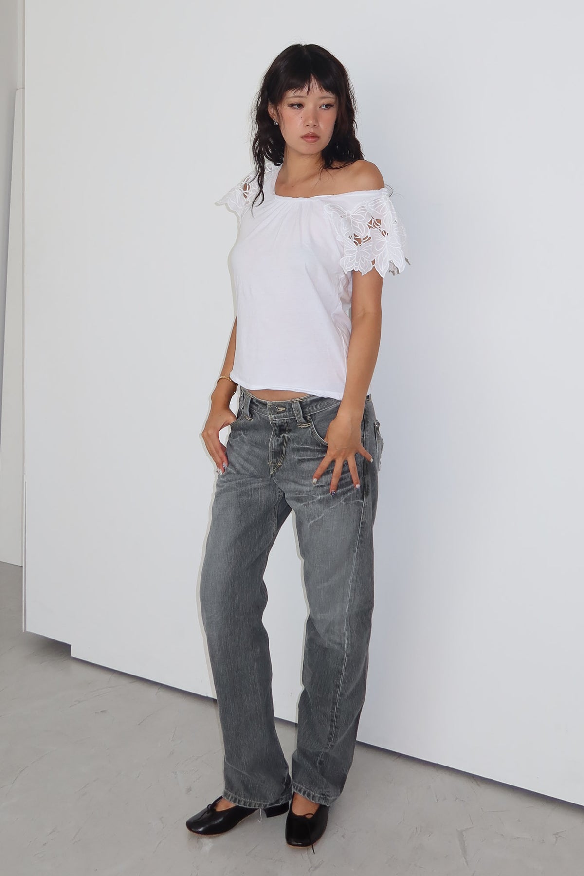 levi's engineered | grey jeans