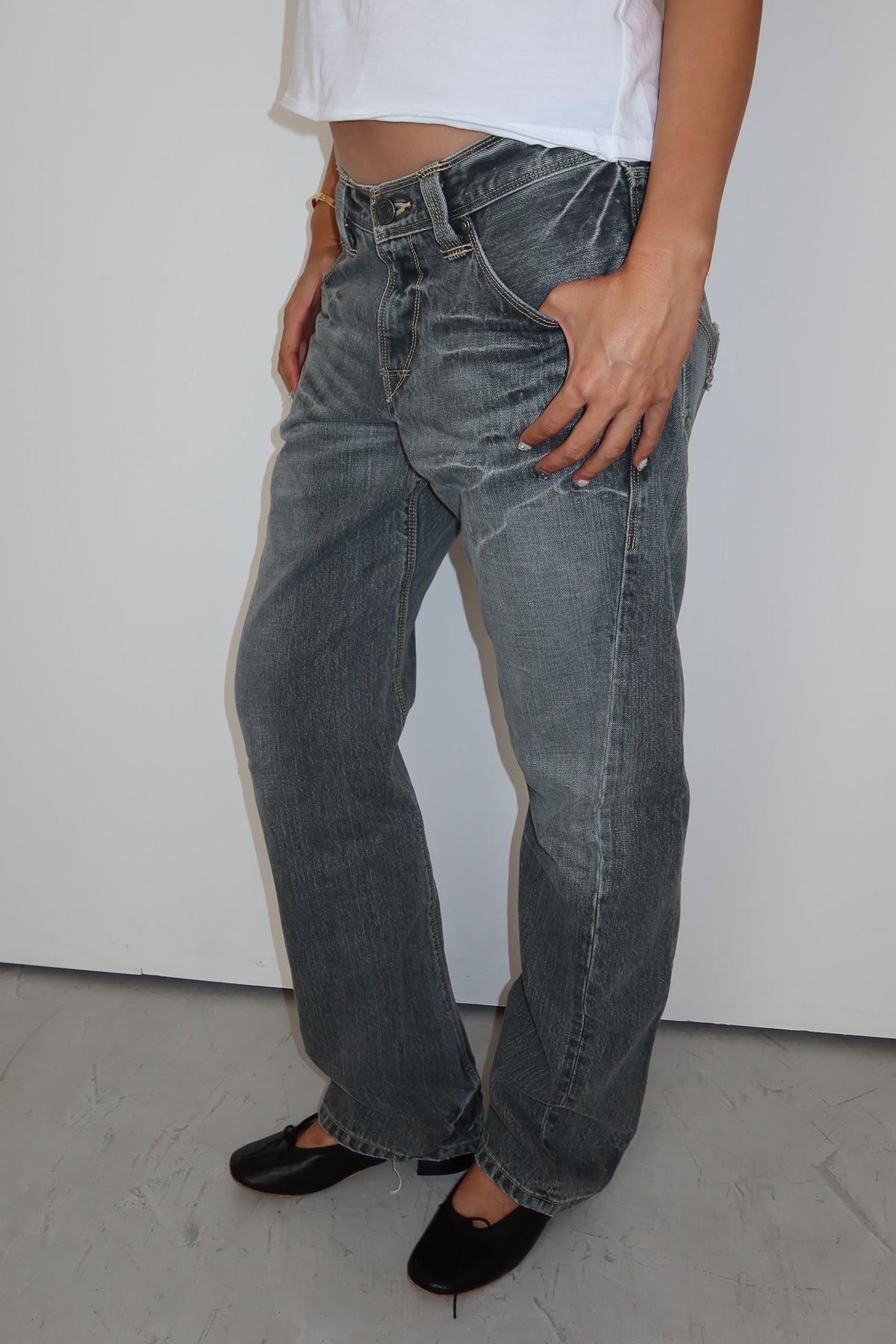 levi's engineered | grey jeans