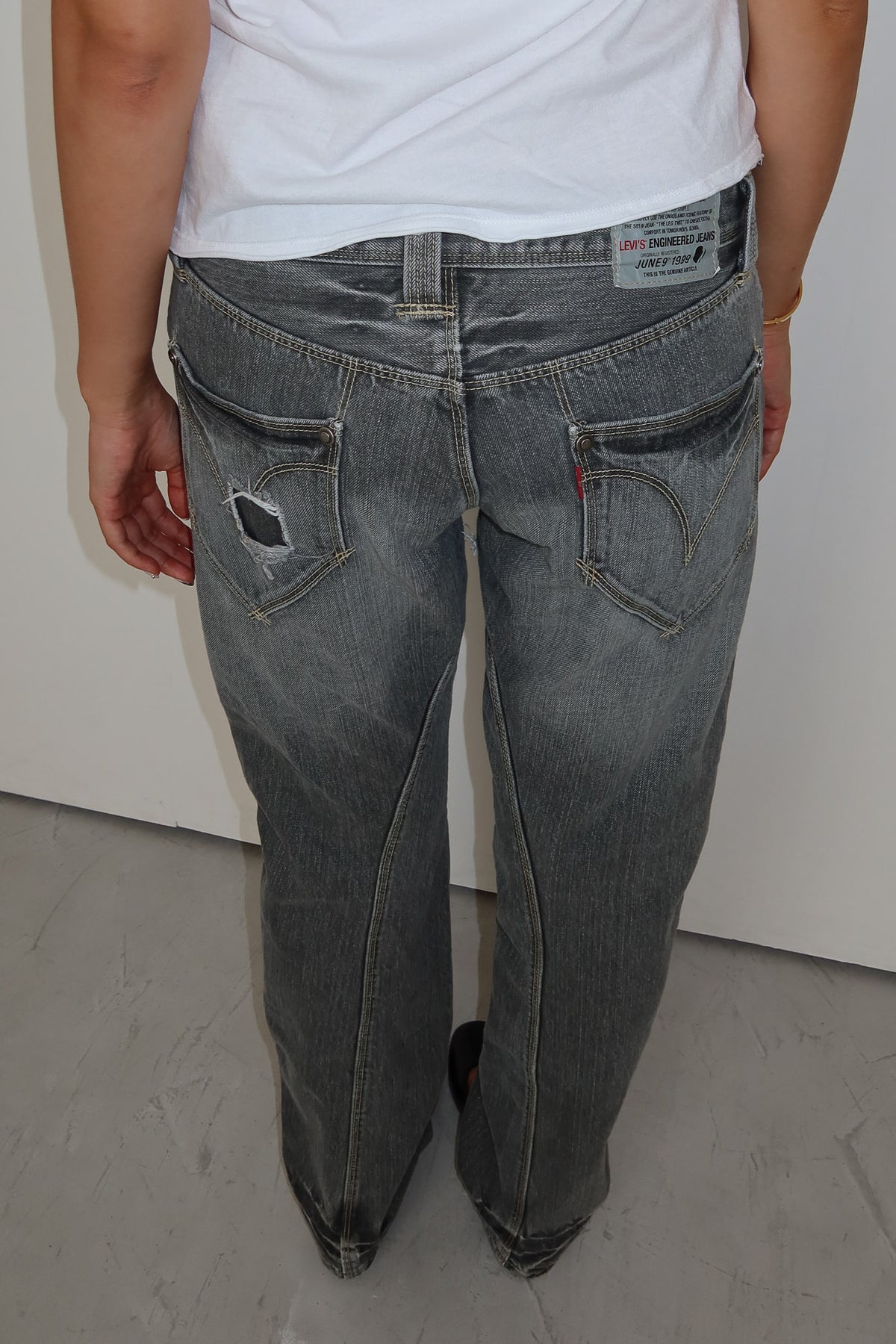 levi's engineered | grey jeans