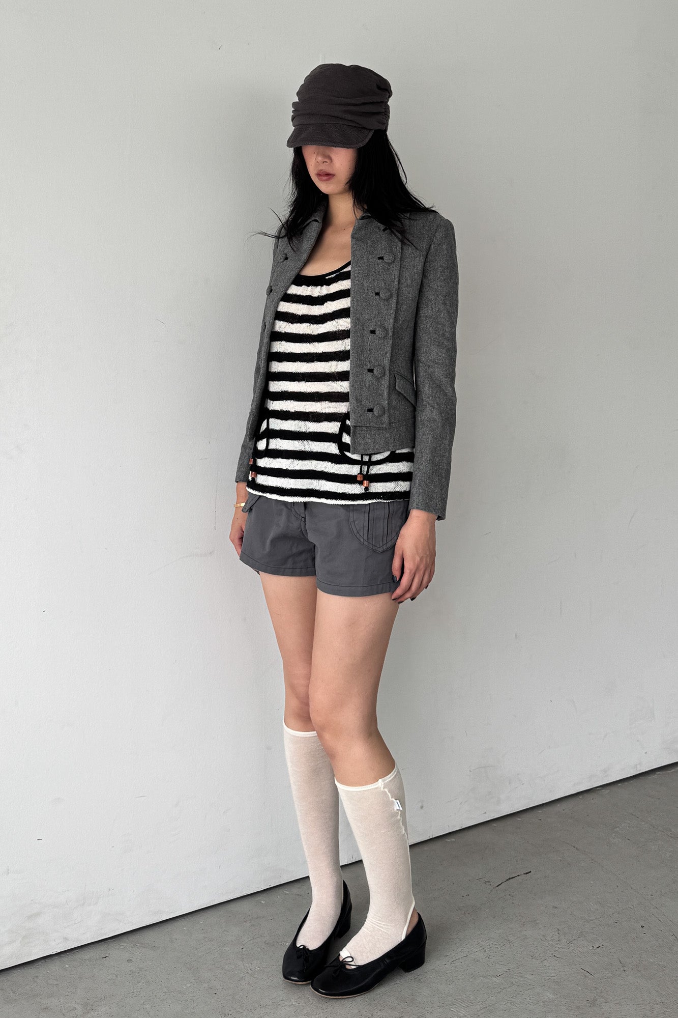 barneys | grey military jacket