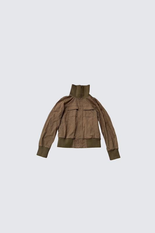 military funnel neck jacket