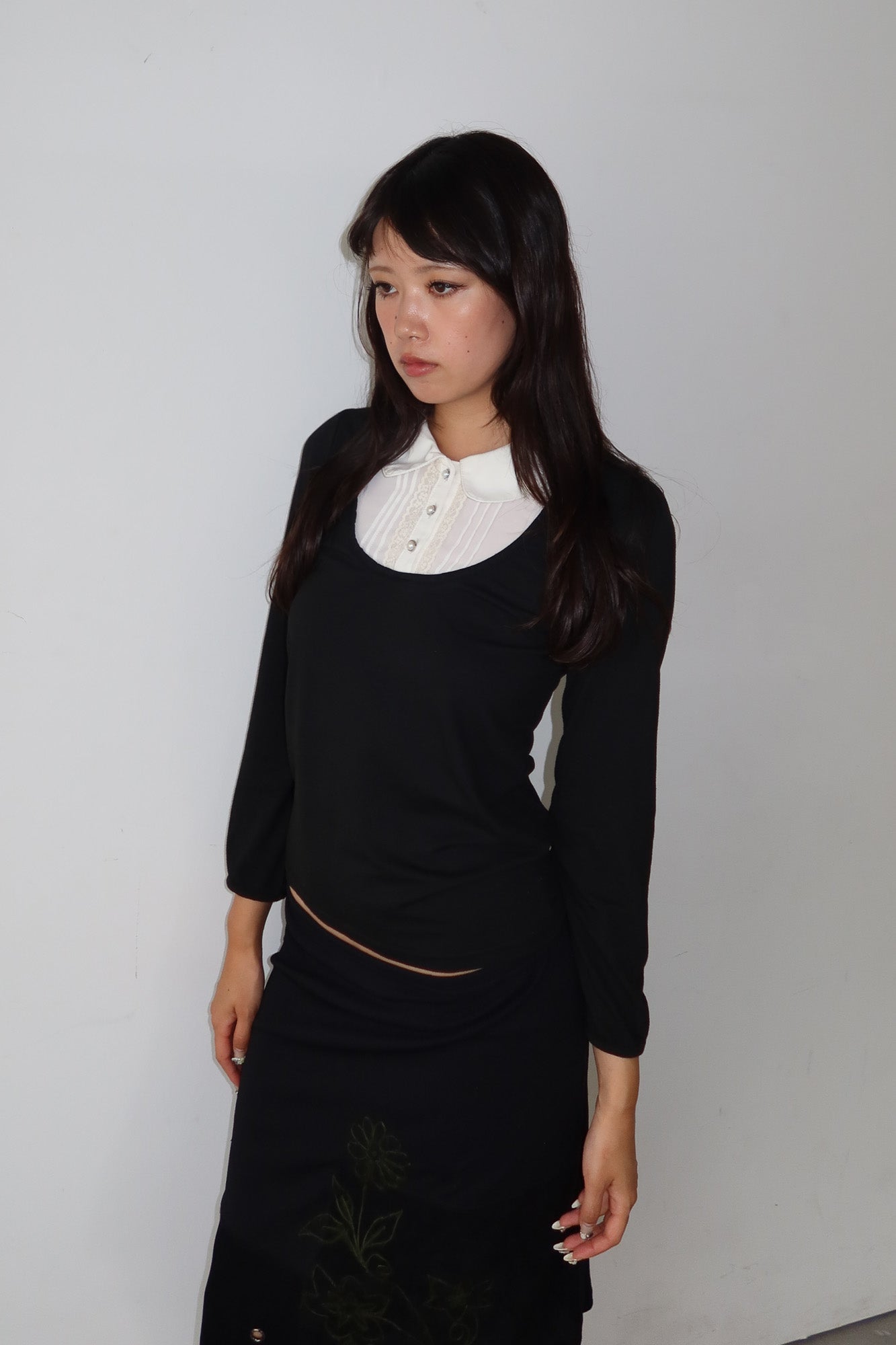 layered blouse top