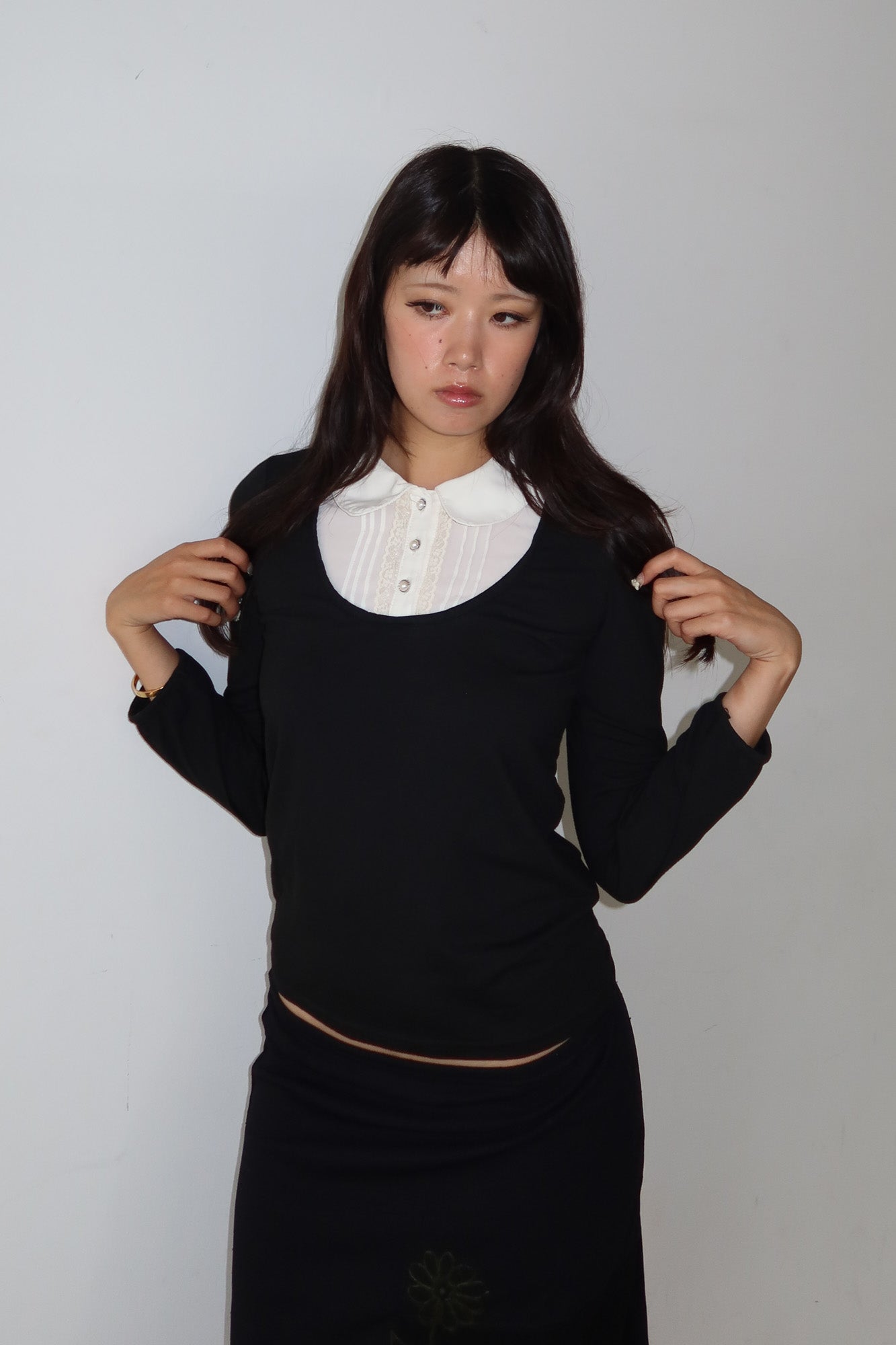 layered blouse top