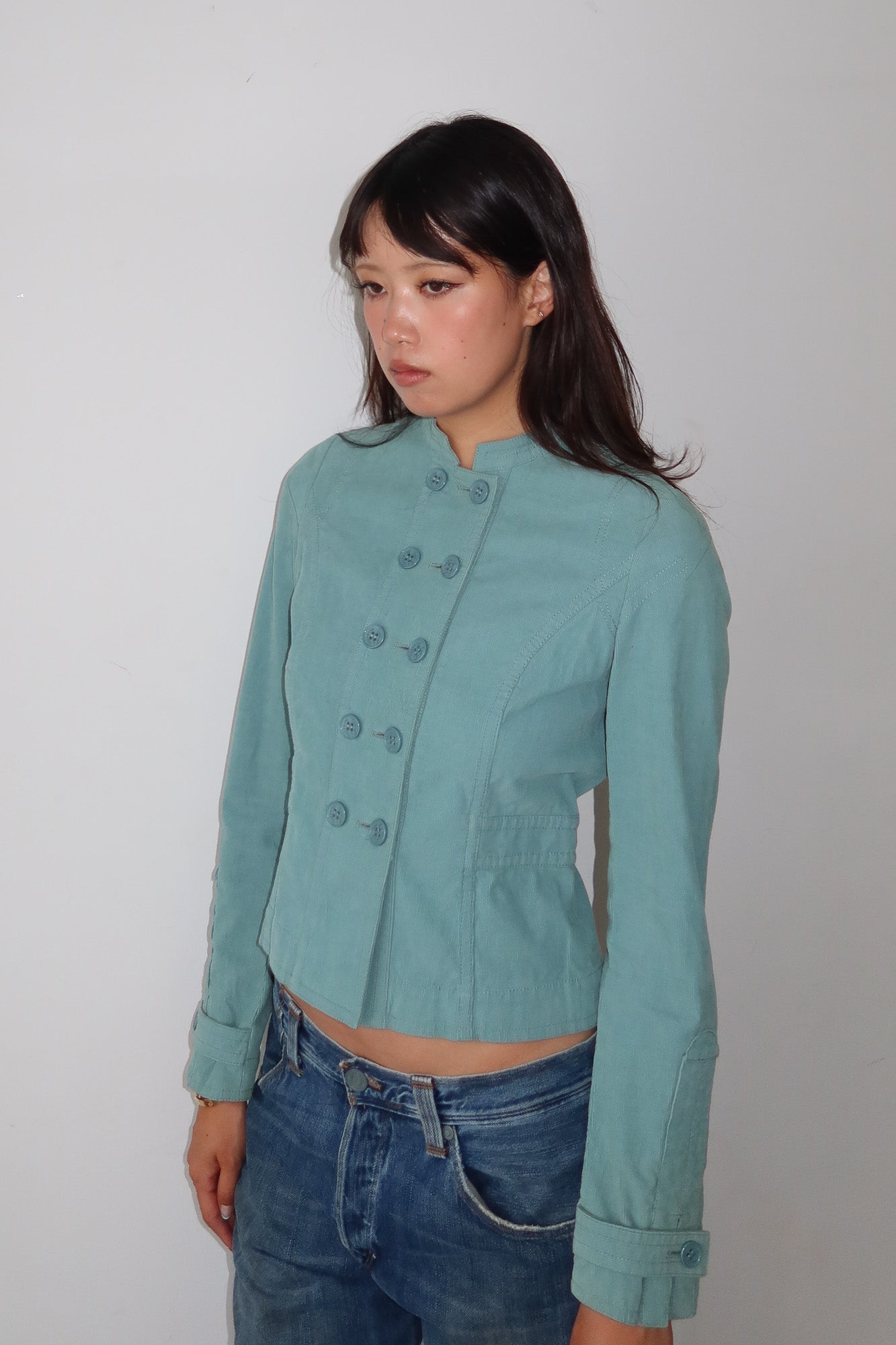 zadig & voltaire | turquoise military jacket