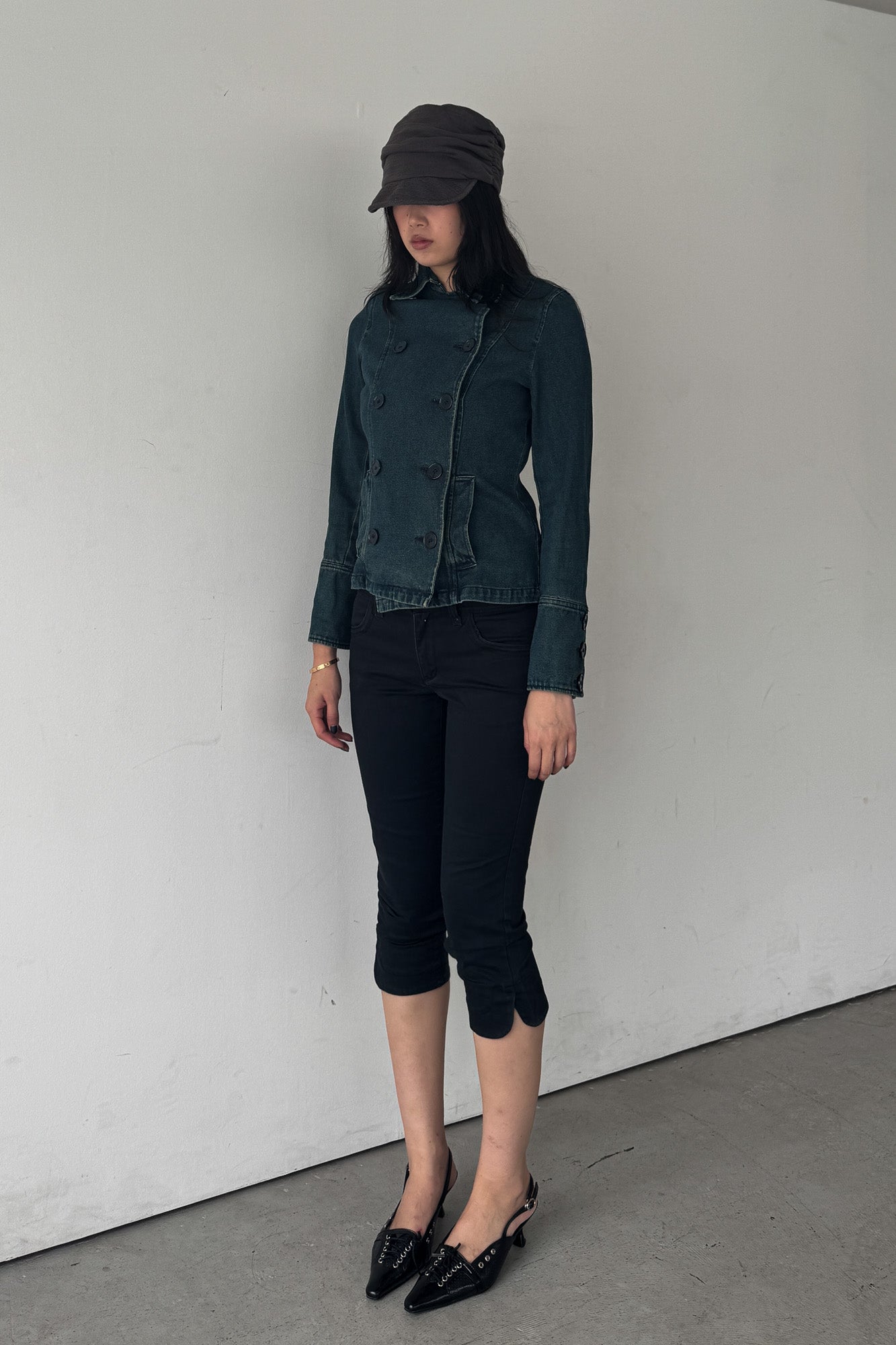 morgan de toi | denim military jacket