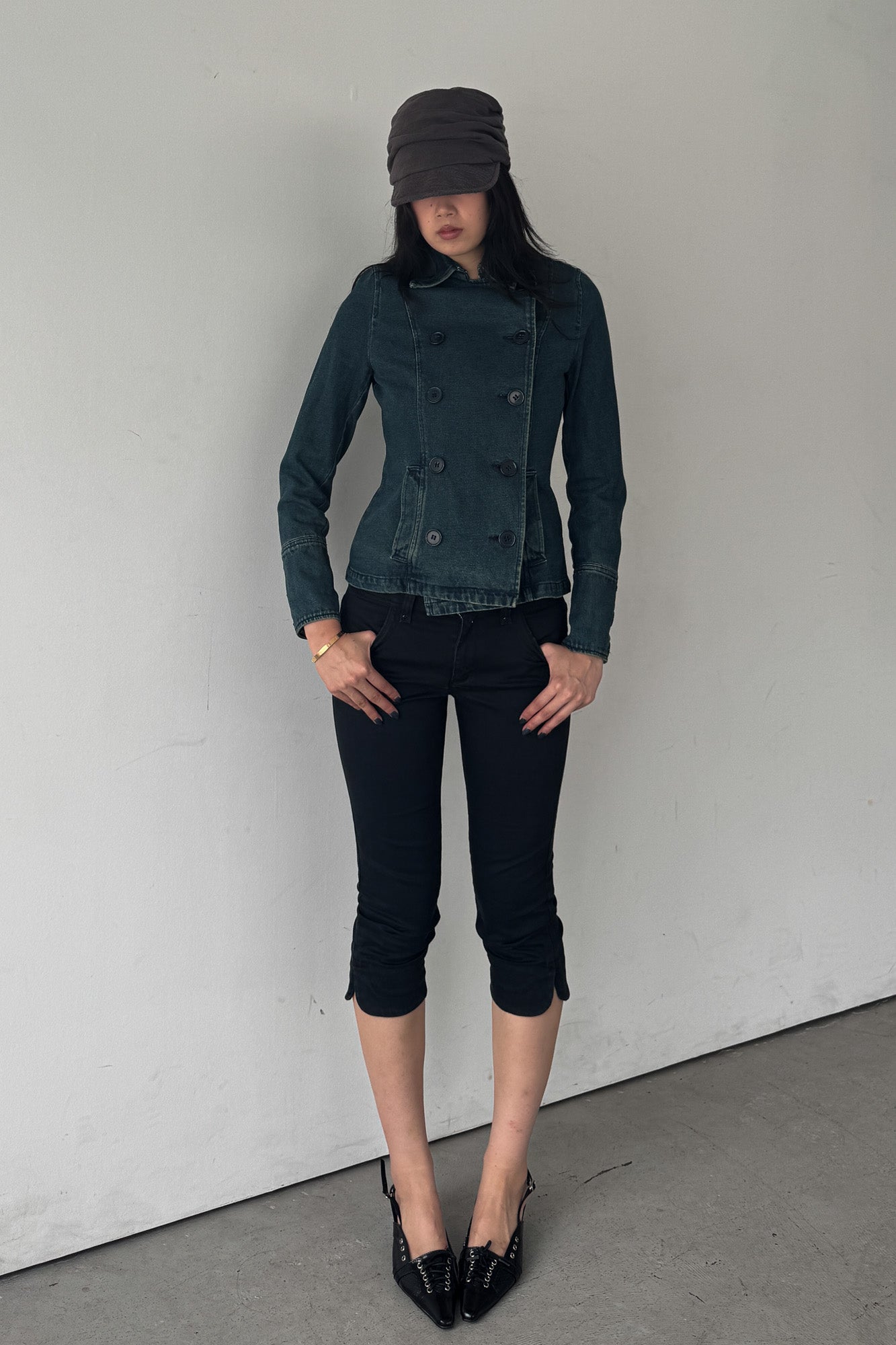 morgan de toi | denim military jacket