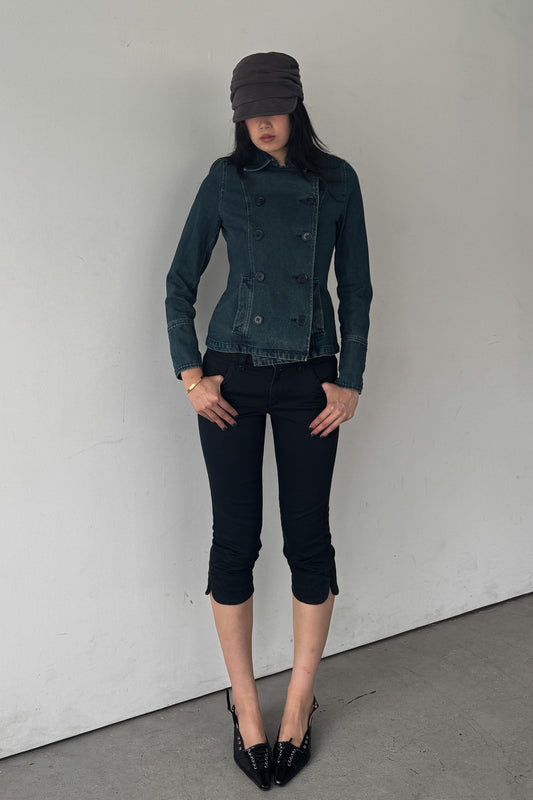 morgan de toi | denim military jacket